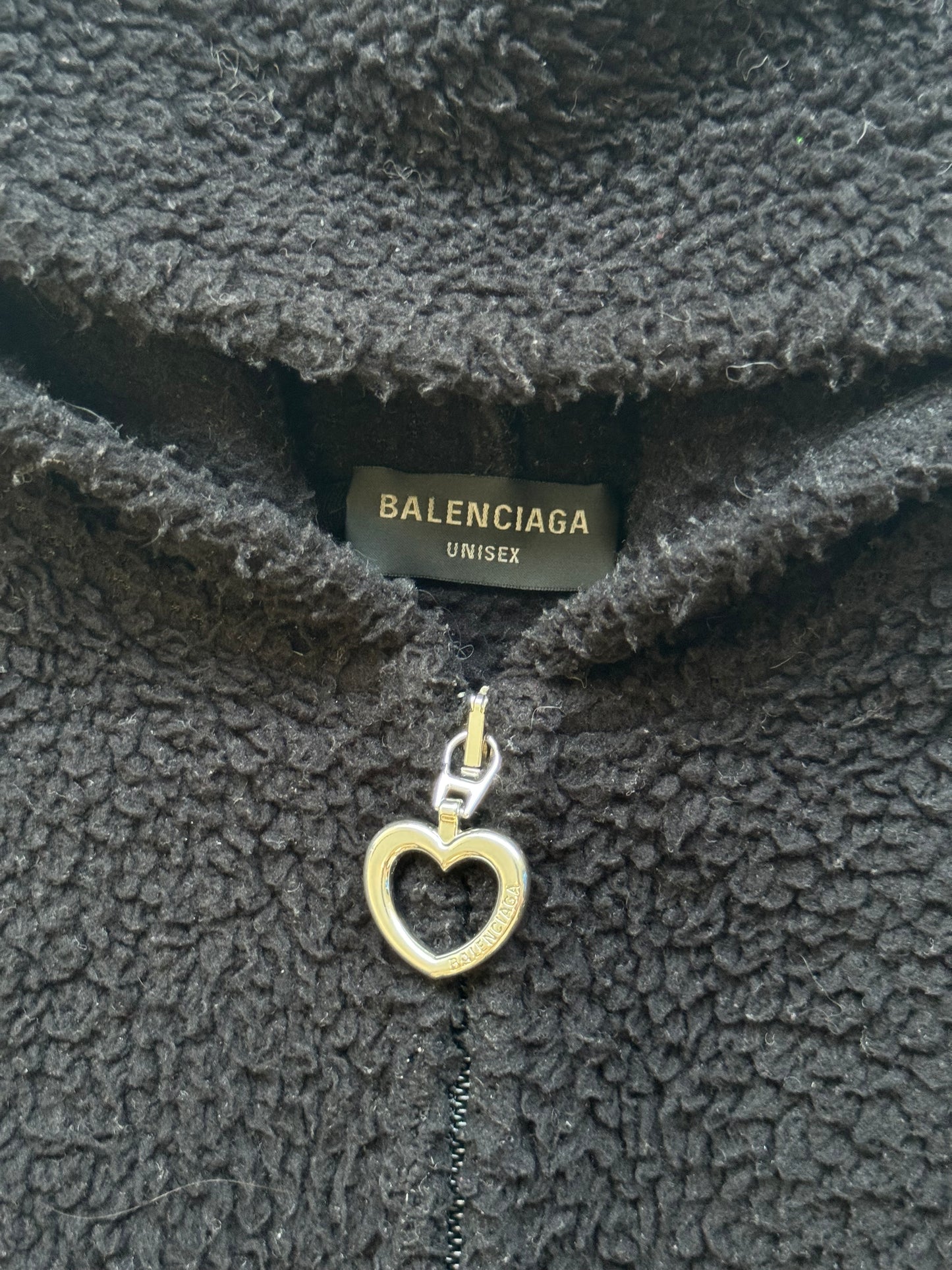 Balenciaga SS23 Polar Fleece Bear Love Jacket (S)