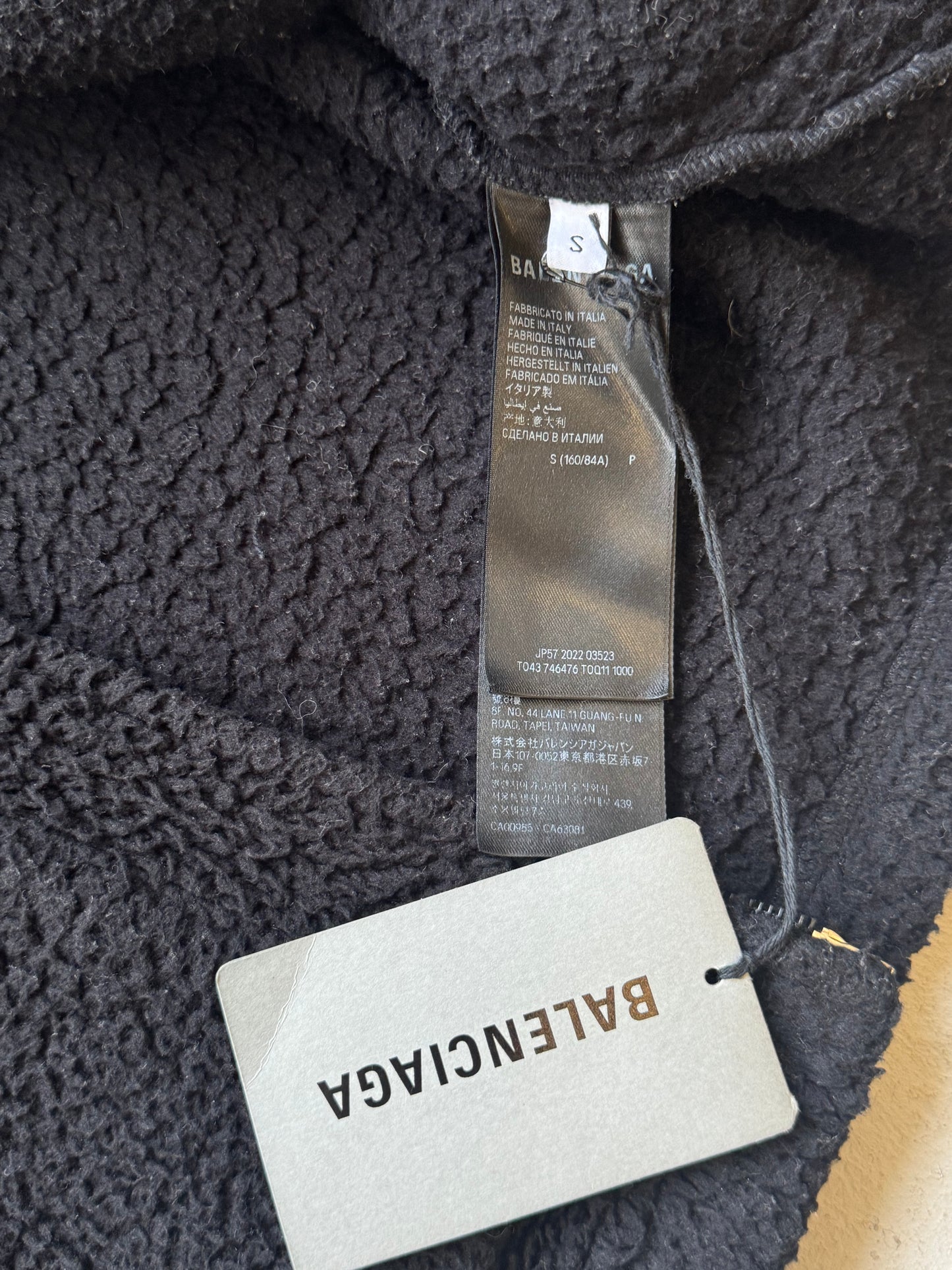 Balenciaga SS23 Polar Fleece Bear Love Jacket (S)