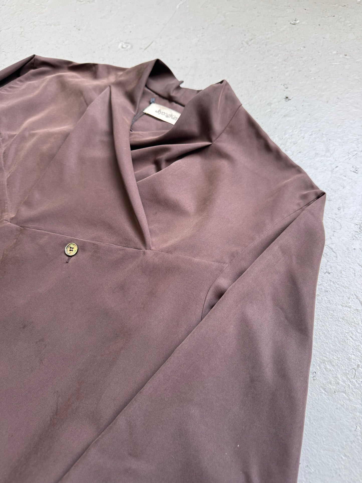 JiyongKim 22AW Brown Long Sleeve Shirt (L)