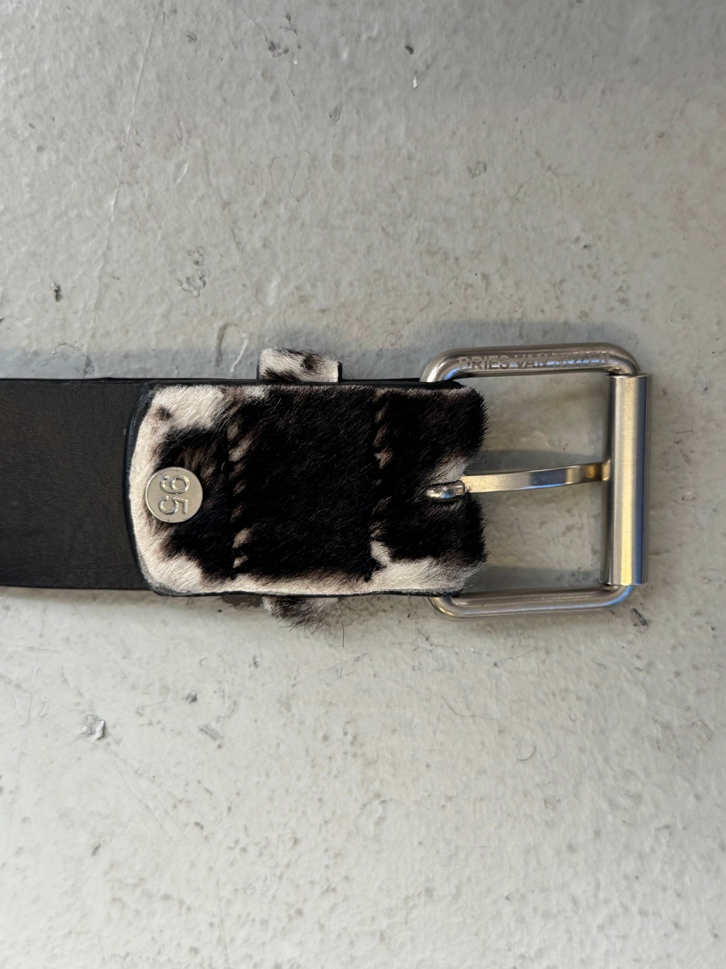 Dries Van Noten Pony Hair Cow Belt (OS)