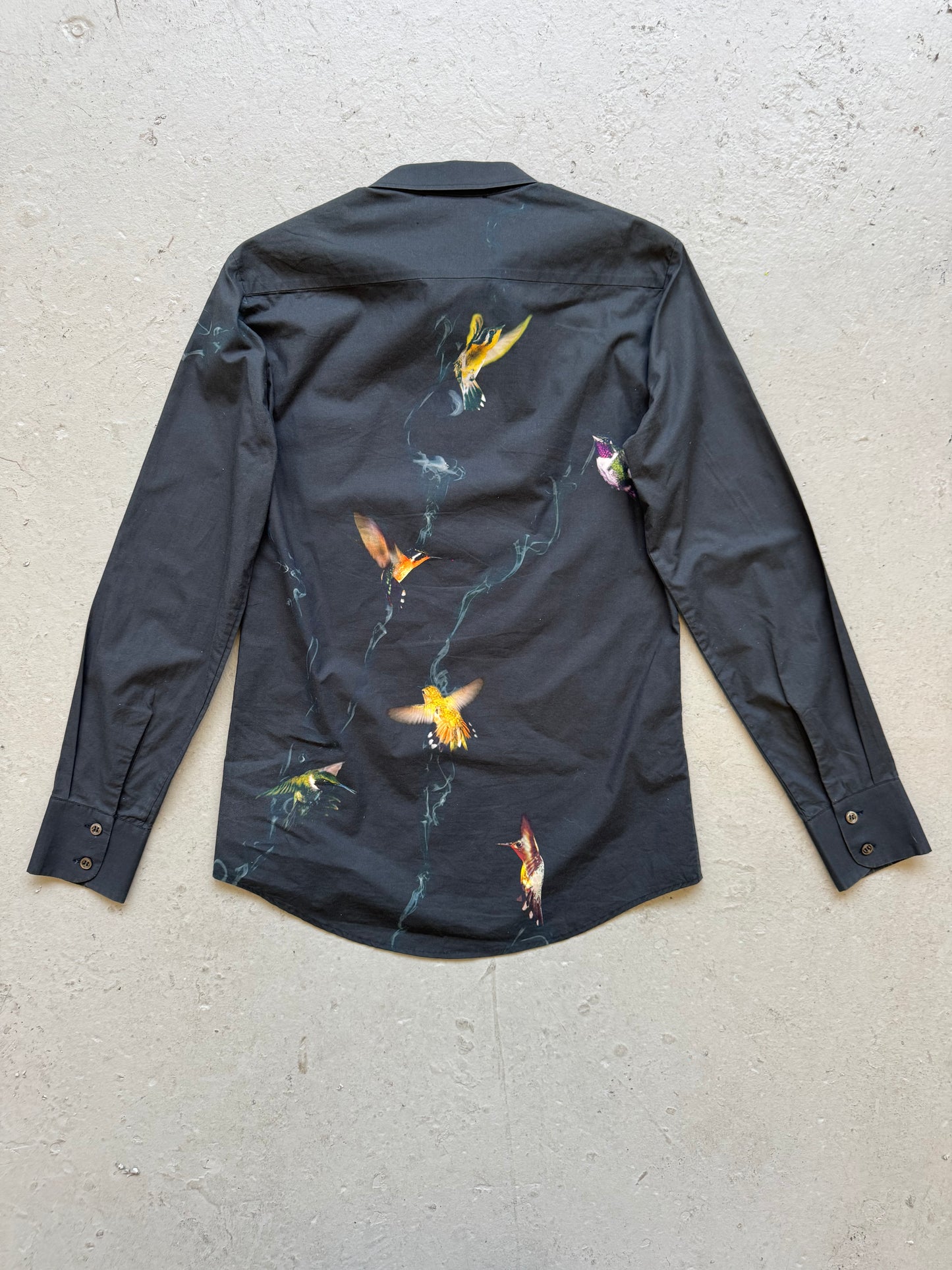 Alexander McQueen 2008 Hummingbird Print Shirt (S)