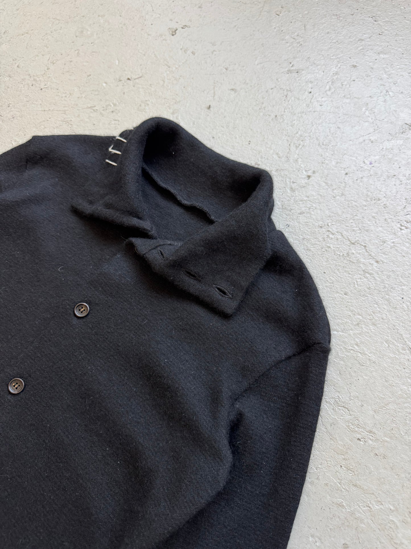 Yohji Yamamoto AW19 Angora High Neck Cardigan (2)