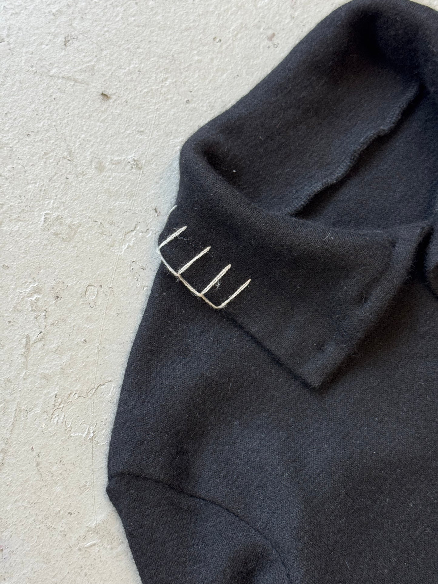 Yohji Yamamoto AW19 Angora High Neck Cardigan (2)