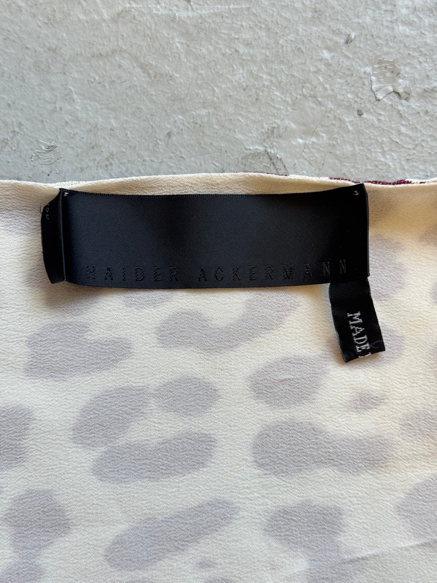 Haider Ackermann AW15 Leopard Print Scarf (OS)