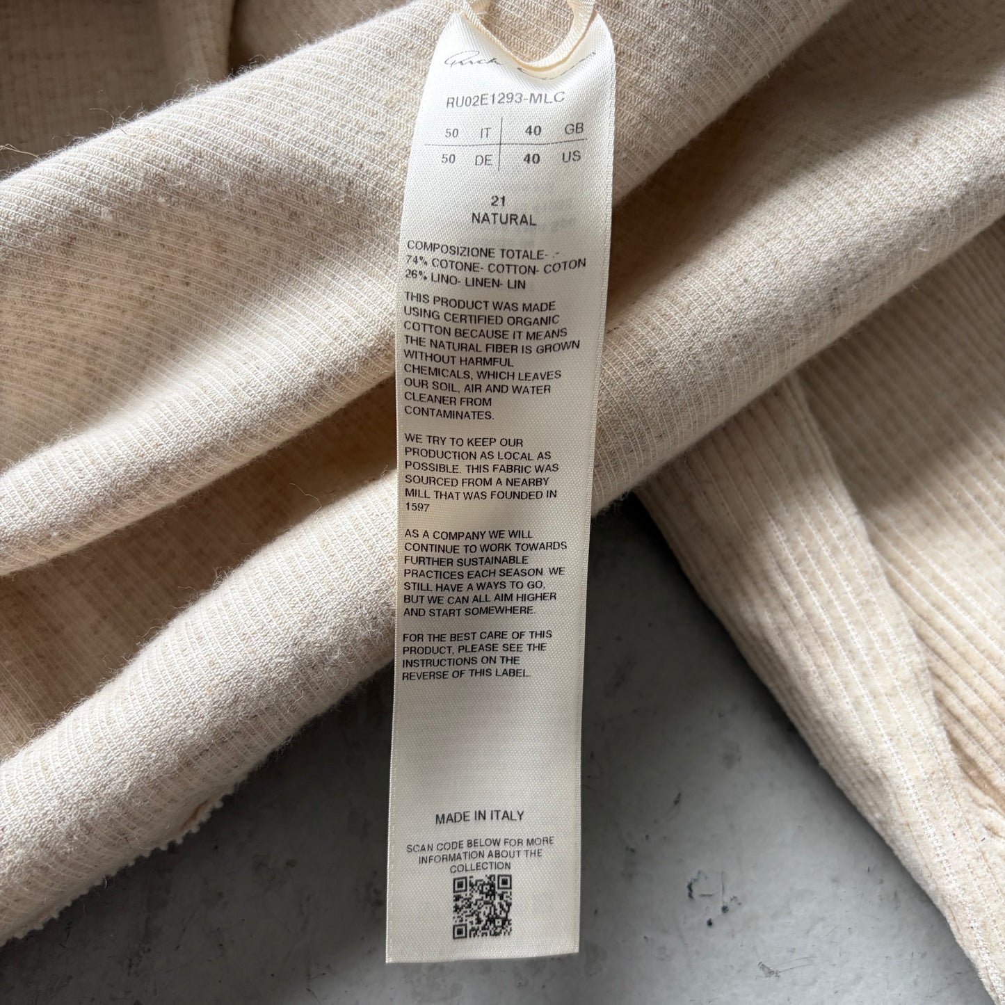 Rick Owens FW25 CONCORDIANS Natural Snap Button Shirt (50)