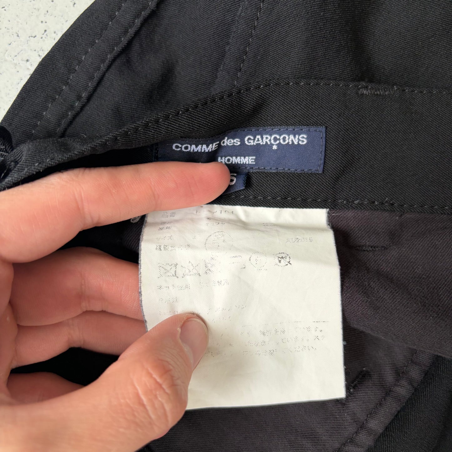 Comme Des Garcons Homme 2015 Black Trousers (S)