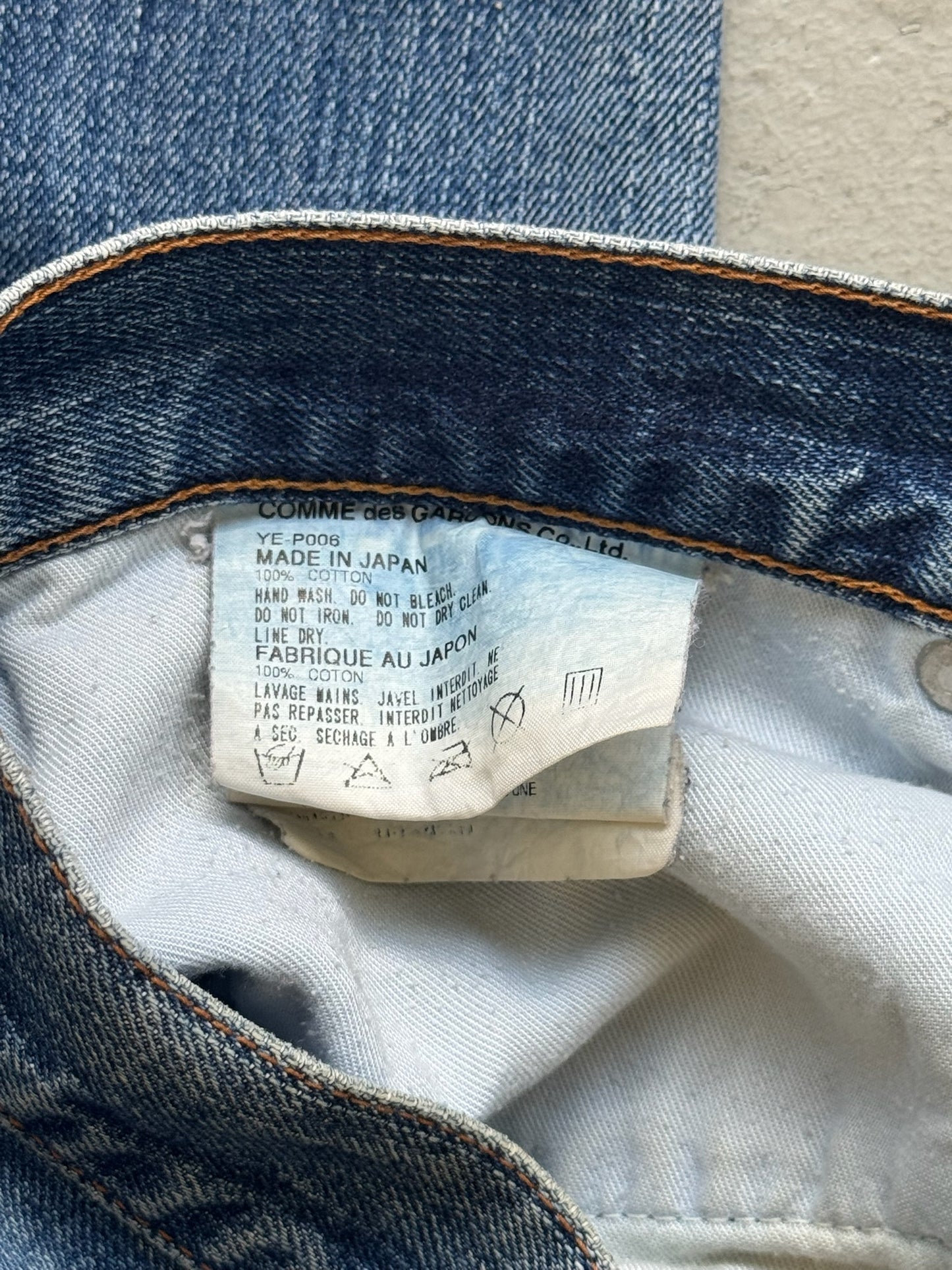 Junya Watanabe x Comme Des Garcons SS01 Poem Denim (S)