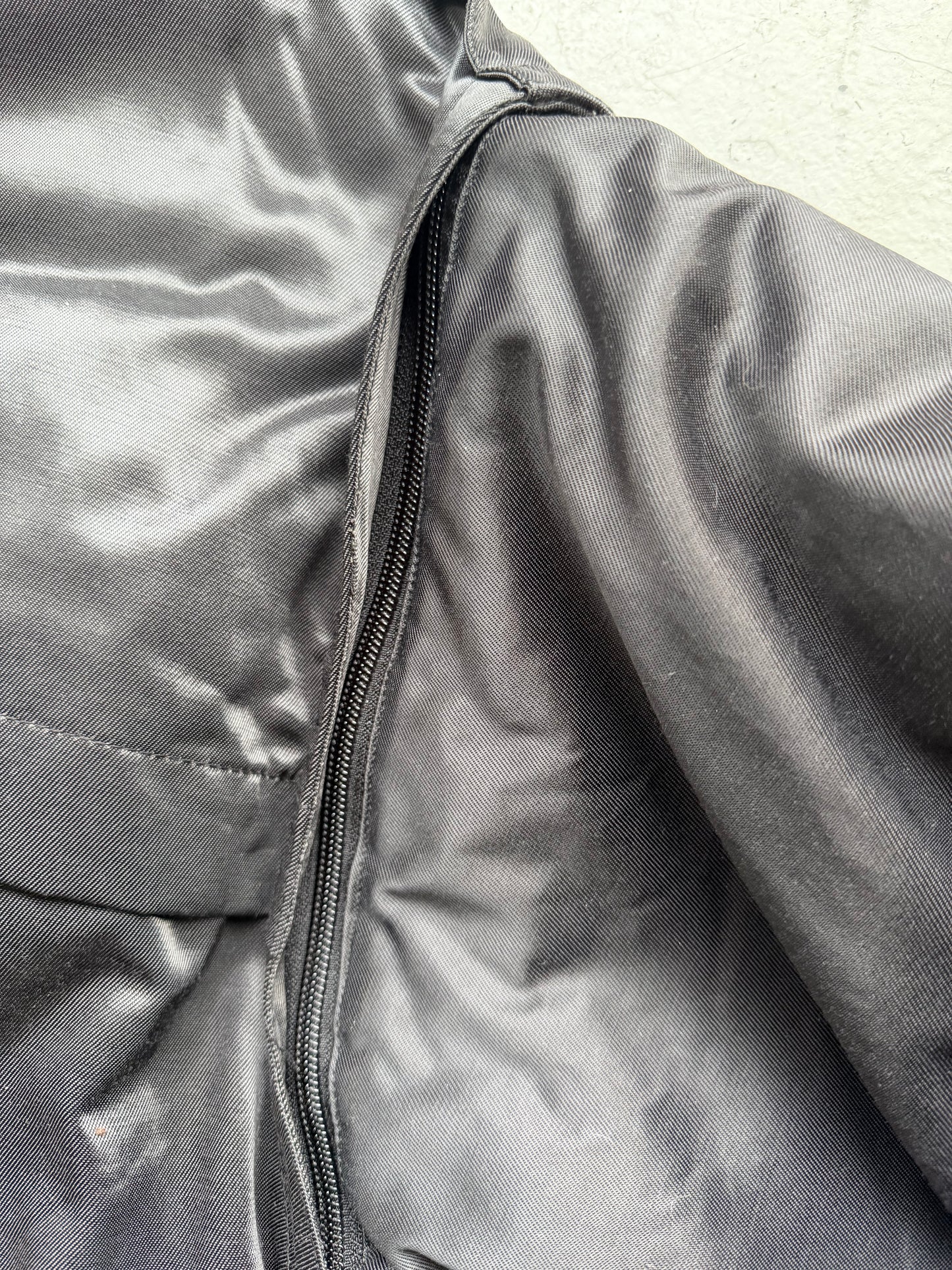 Vintage CSV Black Military Bomber Jacket (L)