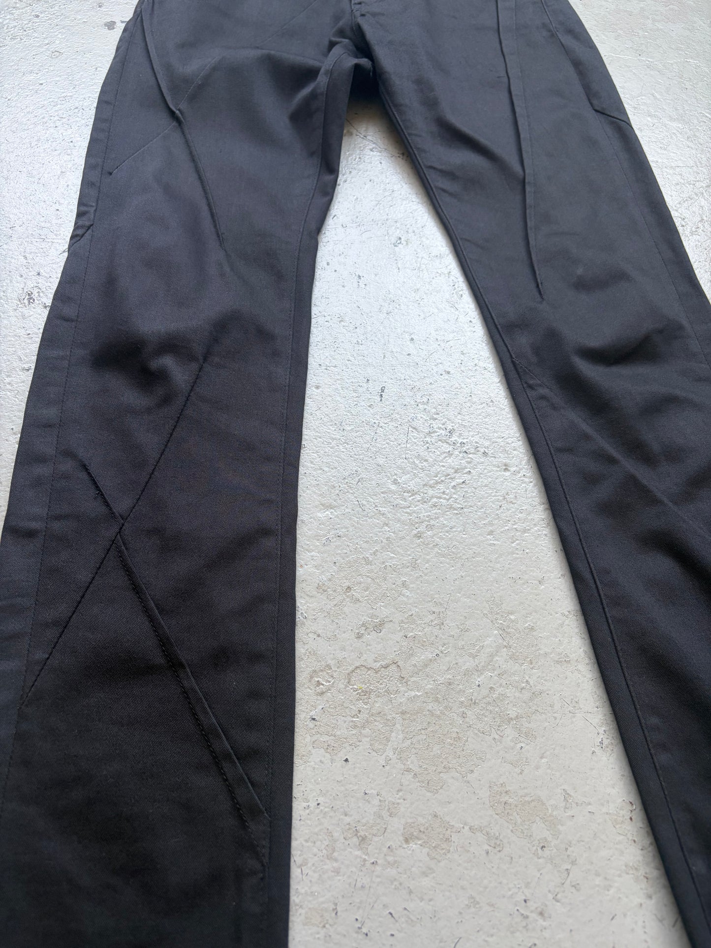 Undercover Black Asymmetric Stitch Denim (2)