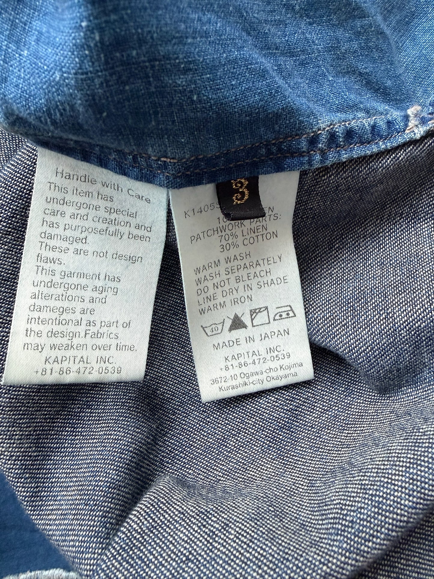 Kapital Patchwork Denim Shirt (3)