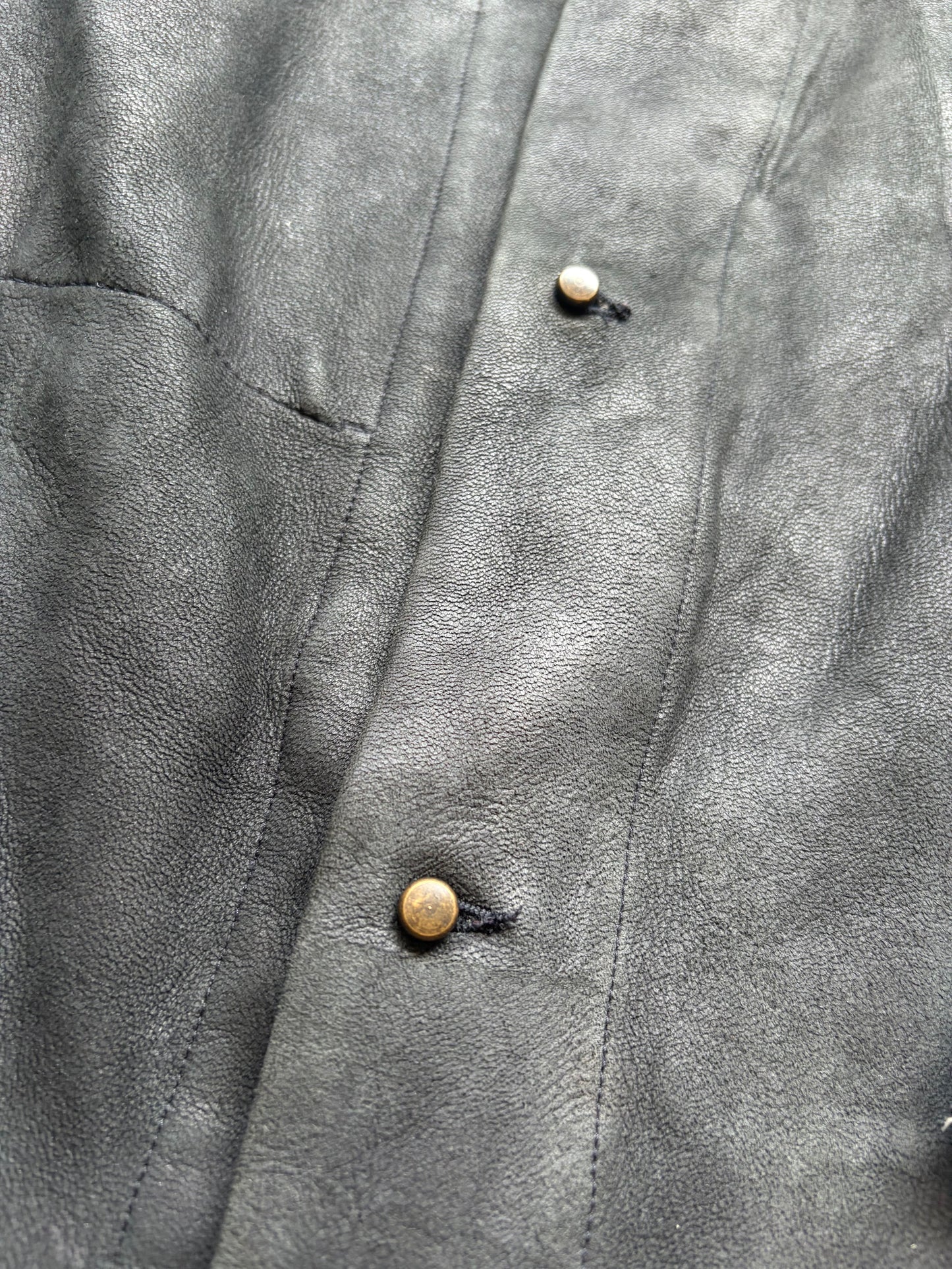 Isaac Sellam Experience Deer Skin Leather Trench (S)