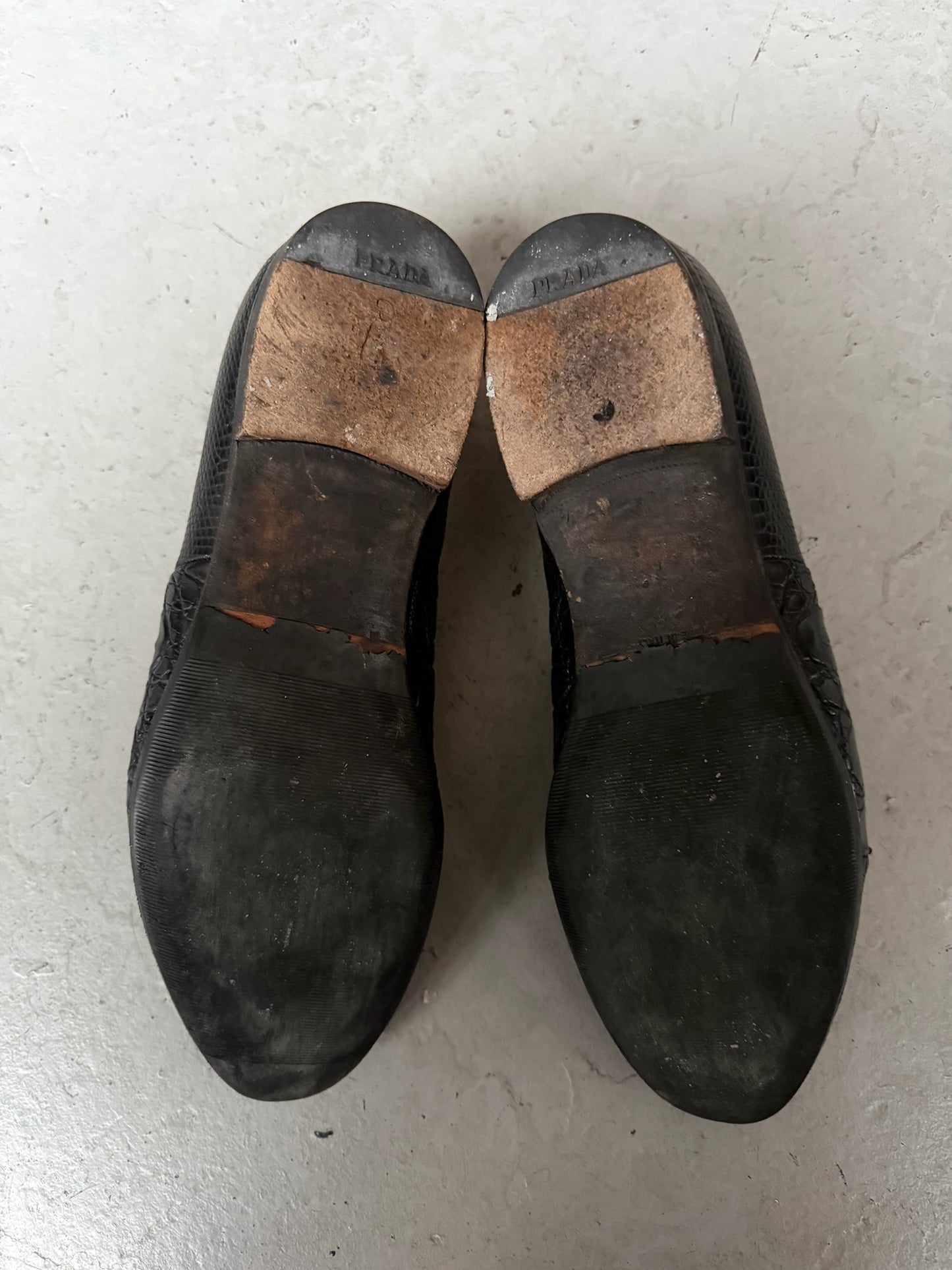 Prada Crocodile Leather Shoes (9)
