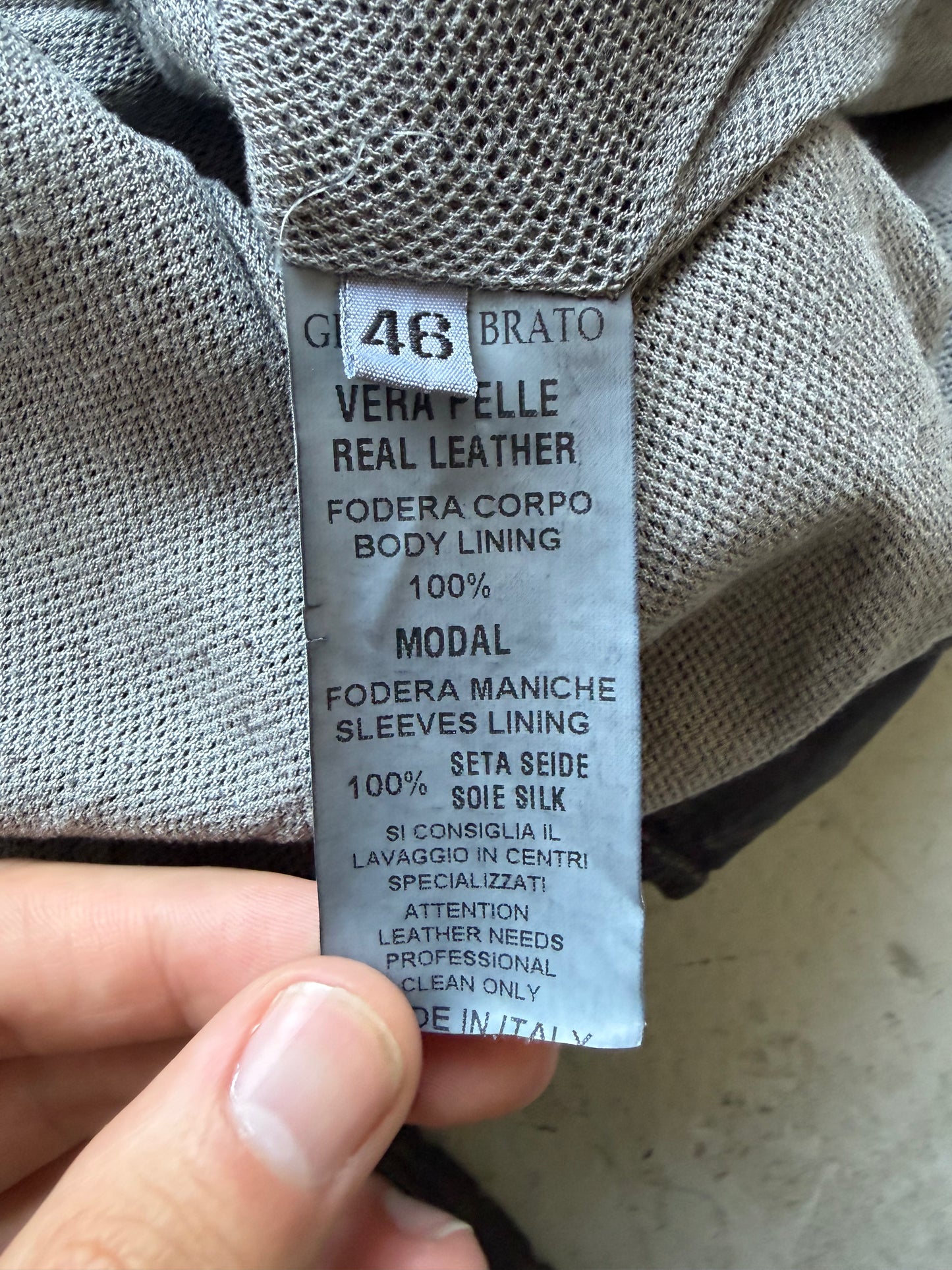 Giorgio Brato Black Leather Trench Coat (46)