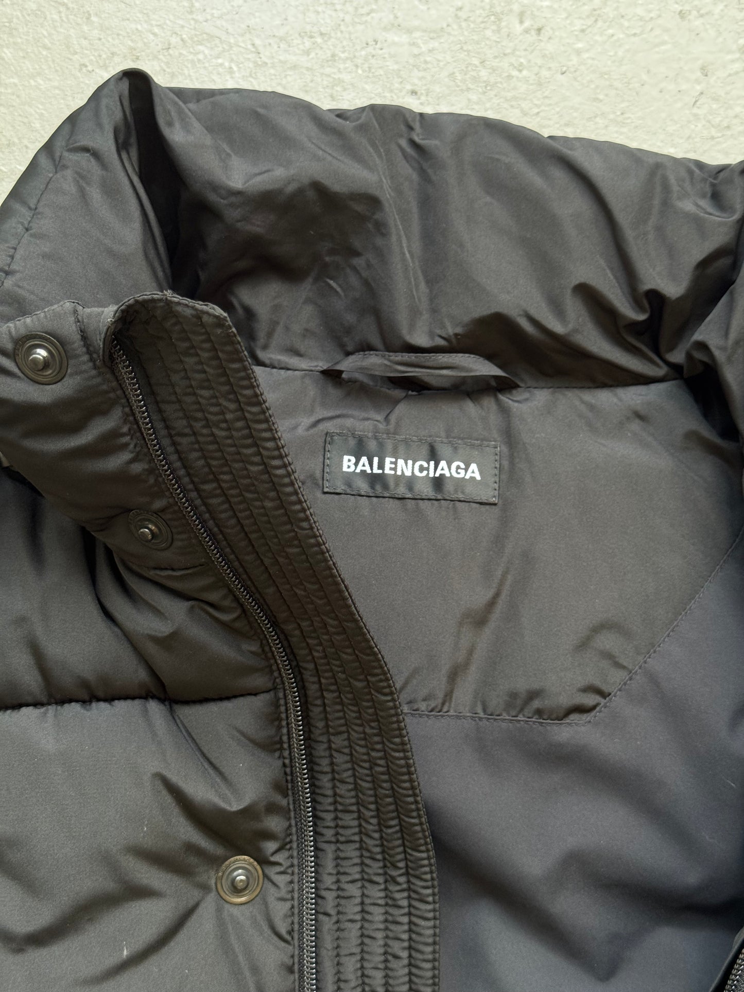 Balenciaga C Shape Black Puffer Vest (50)