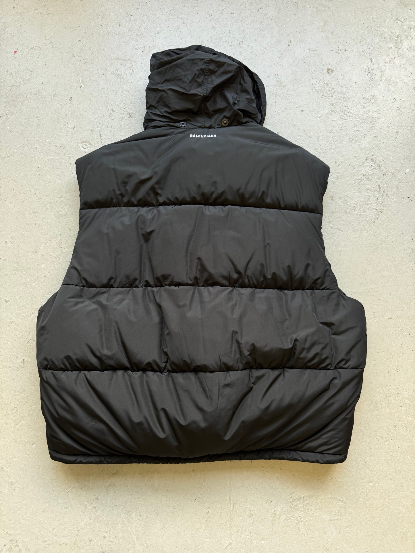 Balenciaga C Shape Black Puffer Vest (50)