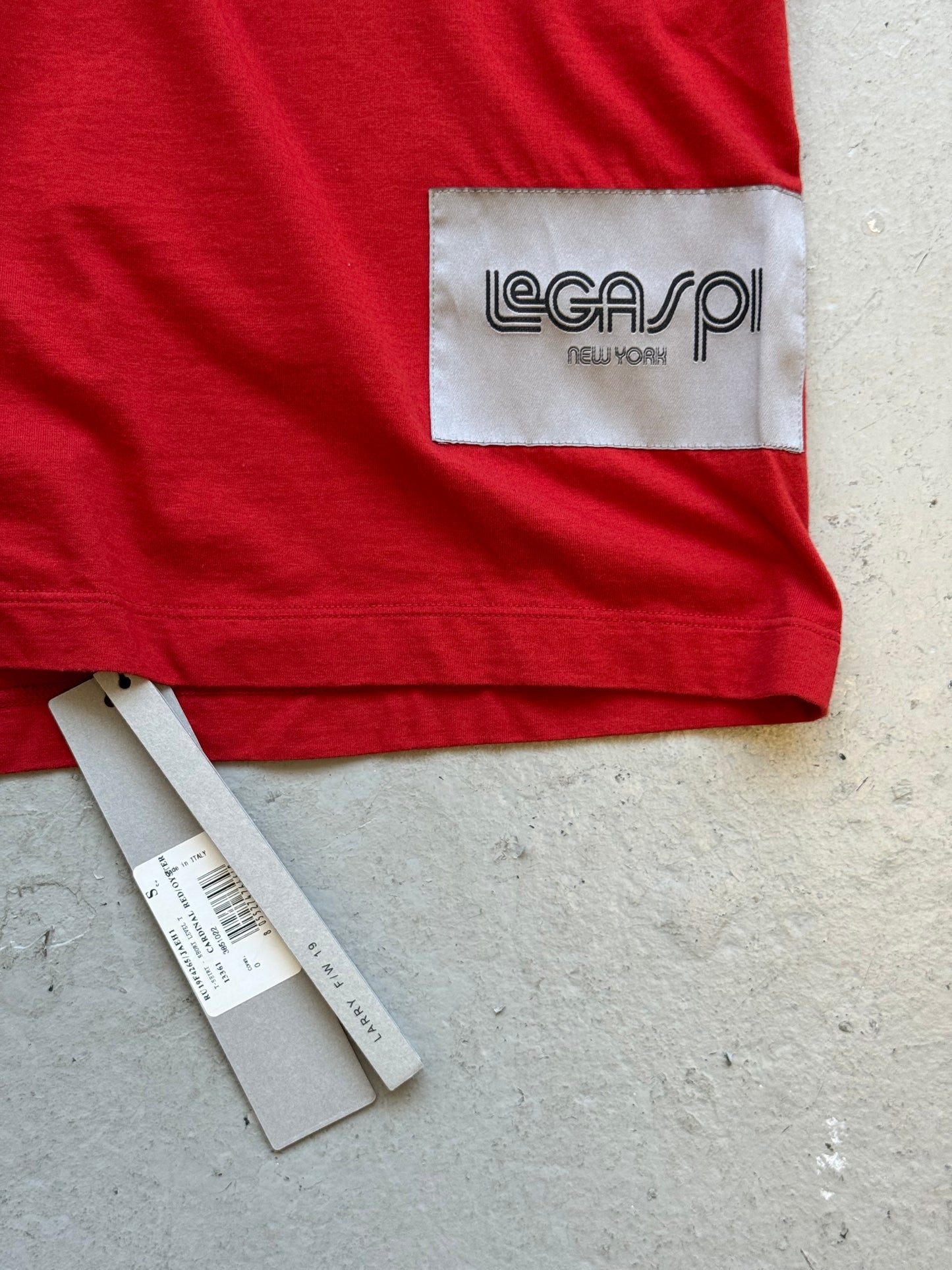 Rick Owens FW19 Larry Legaspi Red Short Sleeve (S)