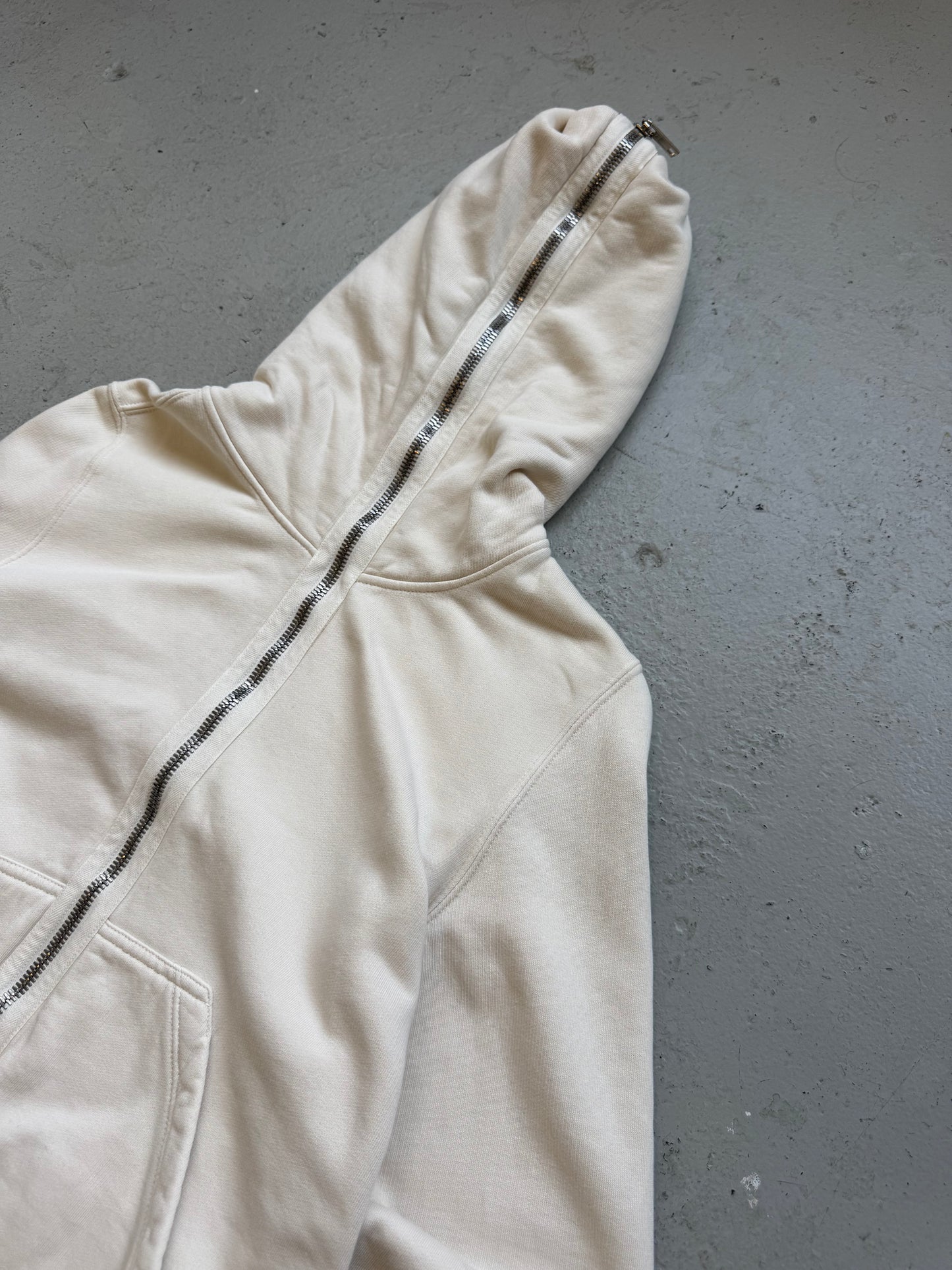Rick Owens Drkshdw White Gimp Hoodie (S)