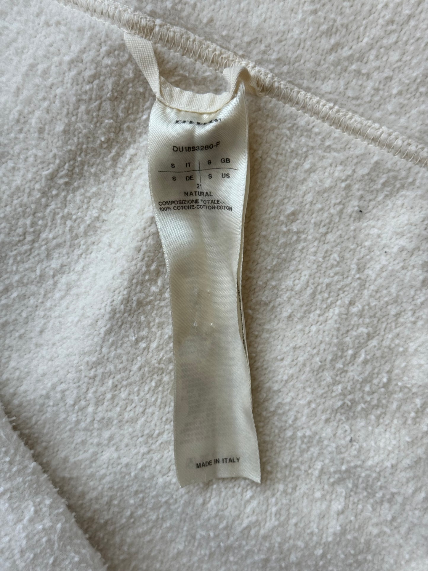 Rick Owens Drkshdw White Gimp Hoodie (S)