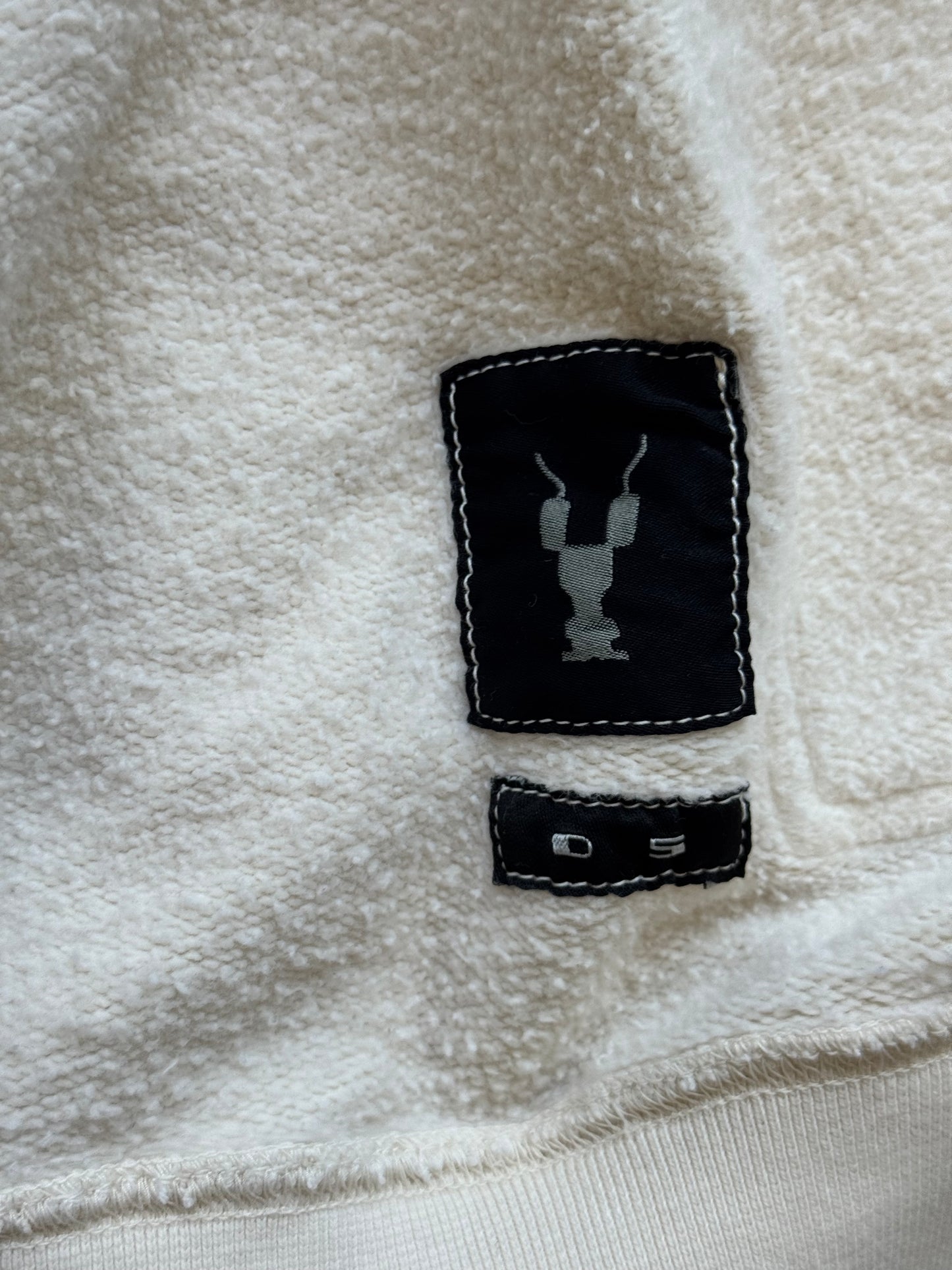 Rick Owens Drkshdw White Gimp Hoodie (S)