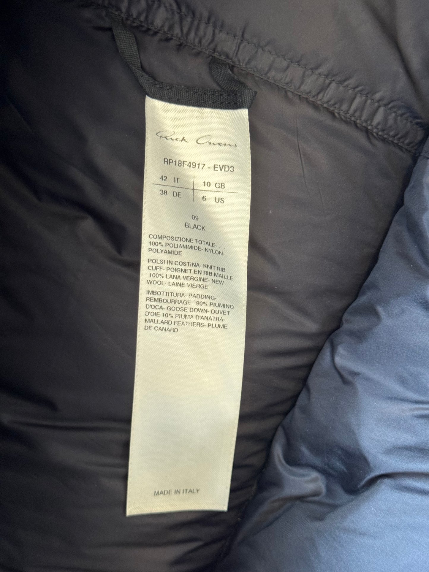 Rick Owens Sisyphus FW18 Down Puffer Jacket (42)