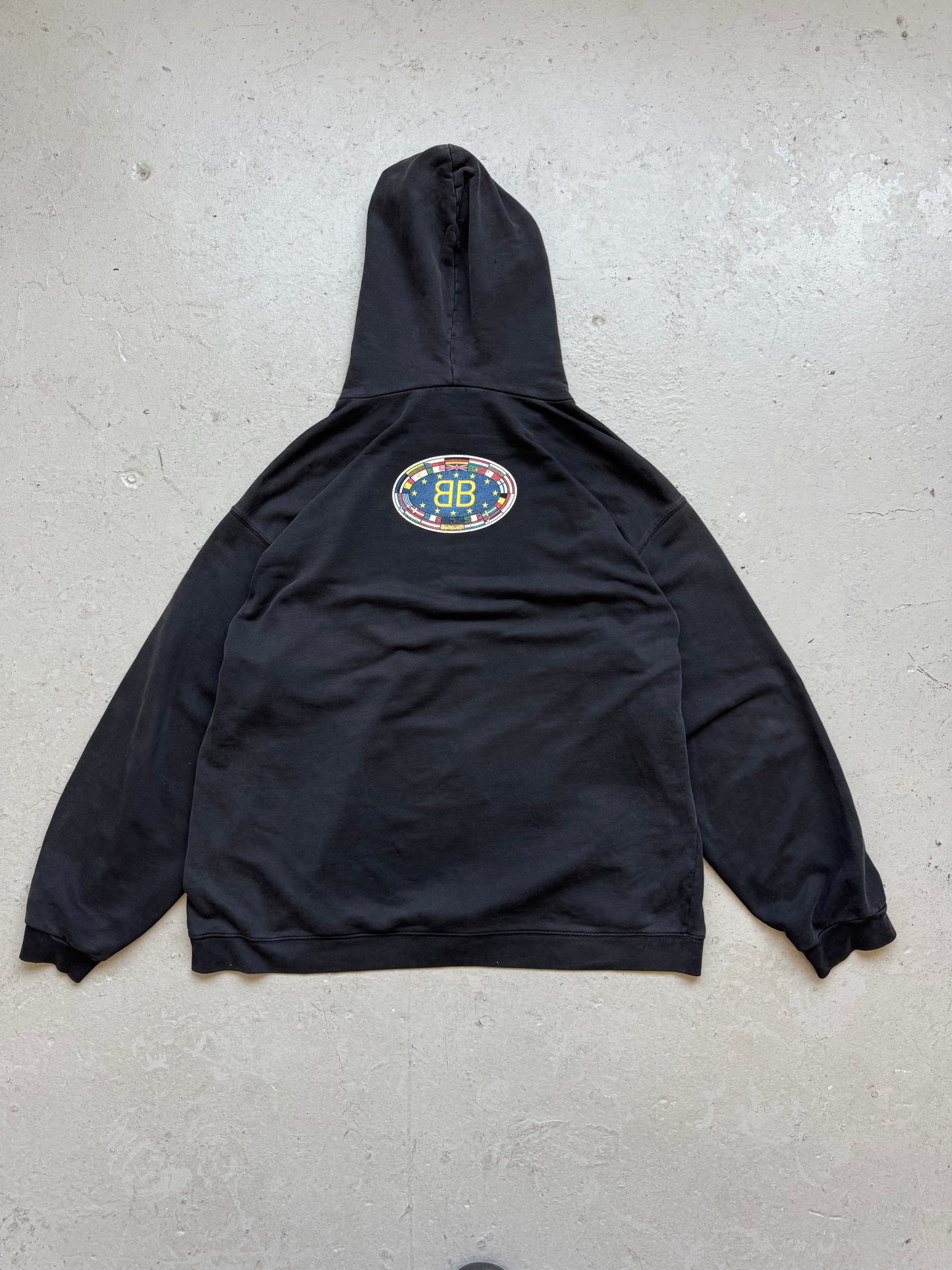 Balenciaga Europe Flag Hoodie (XXL)