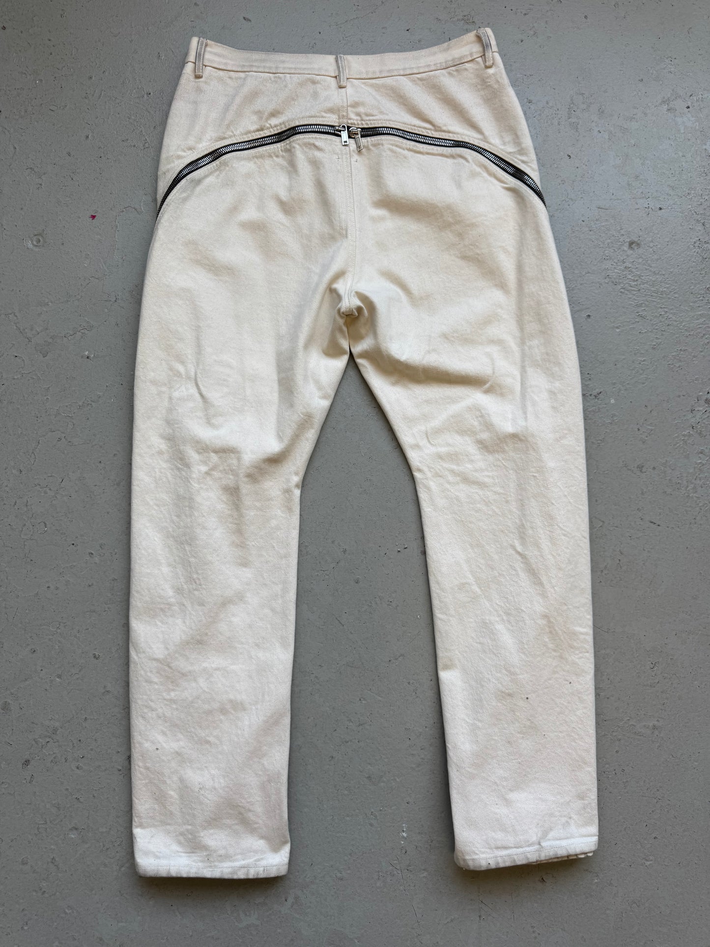 Rick Owens SS22 Fogachine Natural Bolan Pants (36)