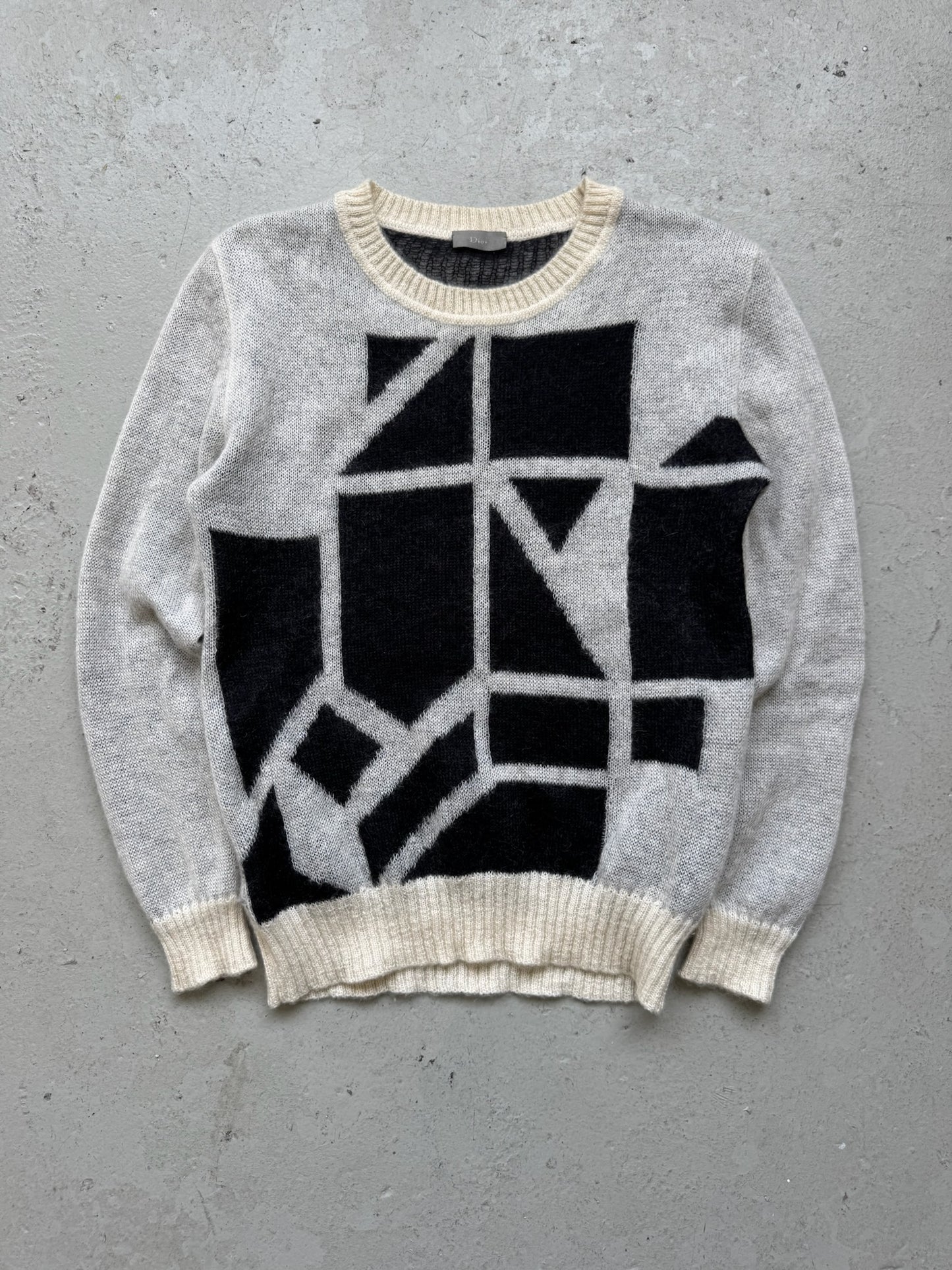 Dior AW07 Geometric Mohair Sweater (M)