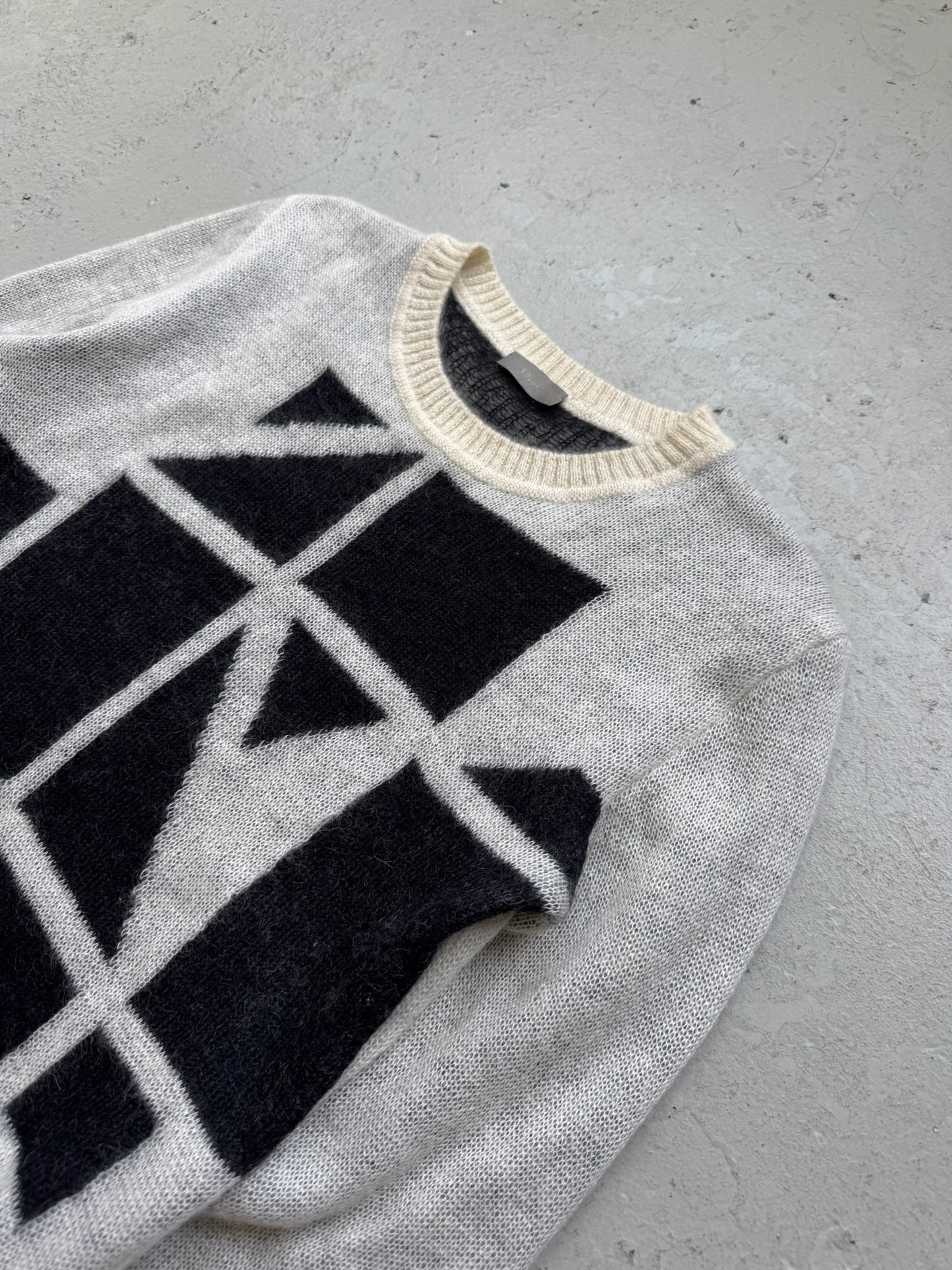 Dior AW07 Geometric Mohair Sweater (M)