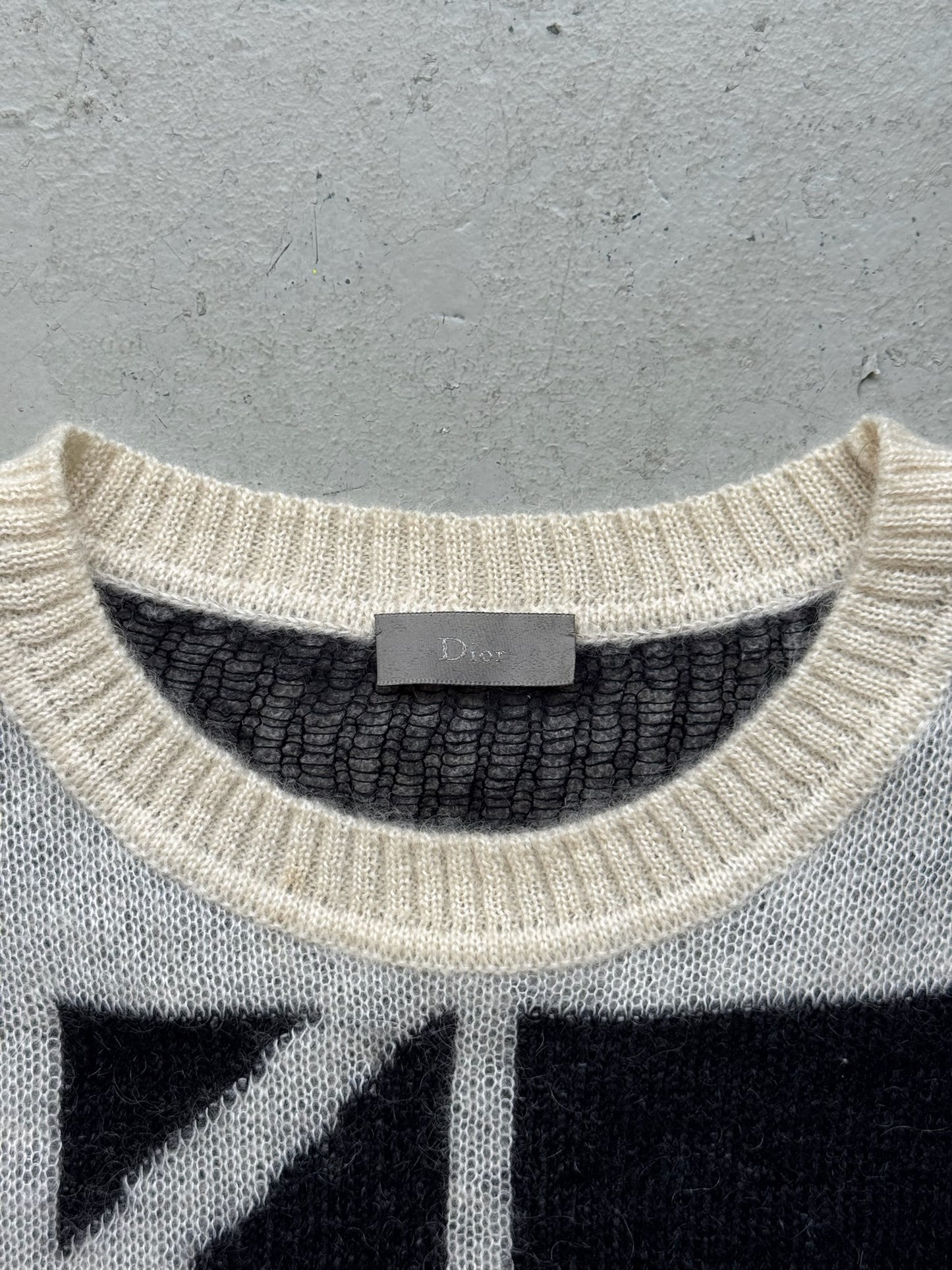 Dior AW07 Geometric Mohair Sweater (M)