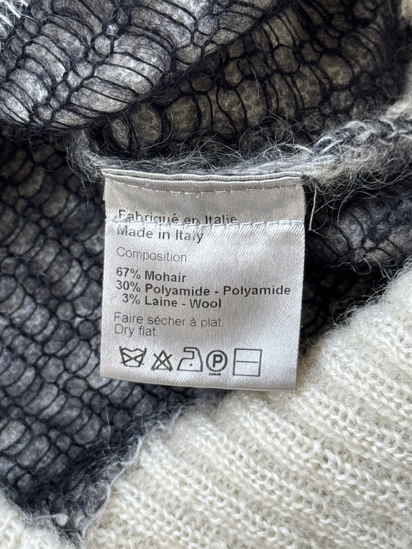 Dior AW07 Geometric Mohair Sweater (M)