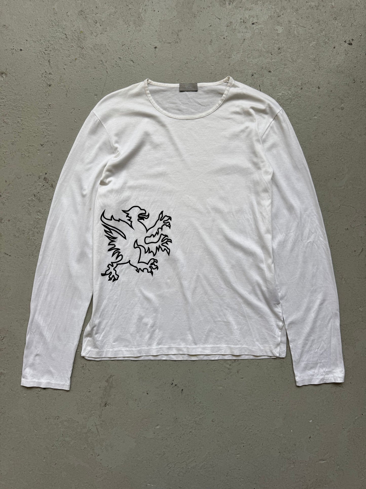 Dior AW02 Griffin White Long Sleeve (S)