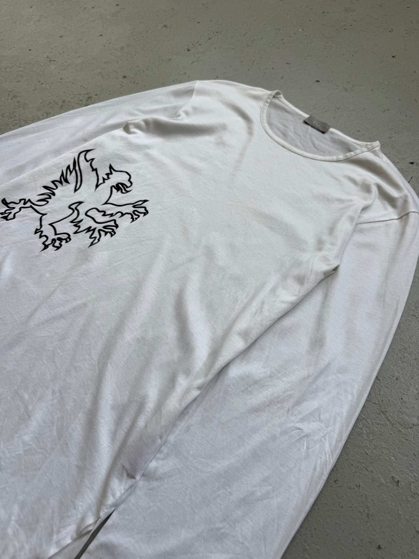 Dior AW02 Griffin White Long Sleeve (S)
