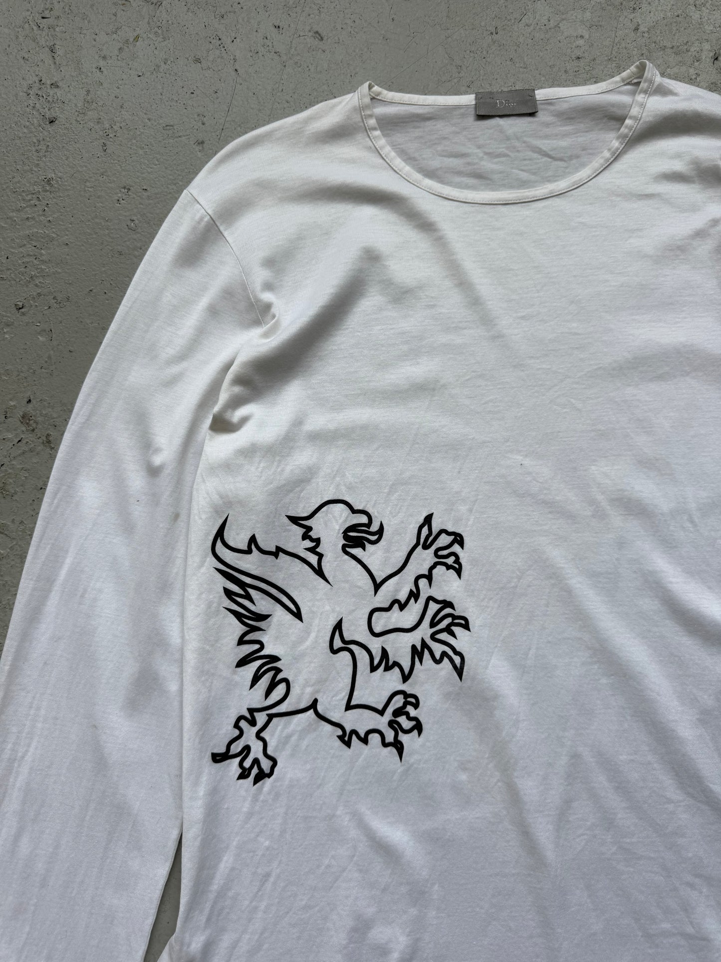 Dior AW02 Griffin White Long Sleeve (S)