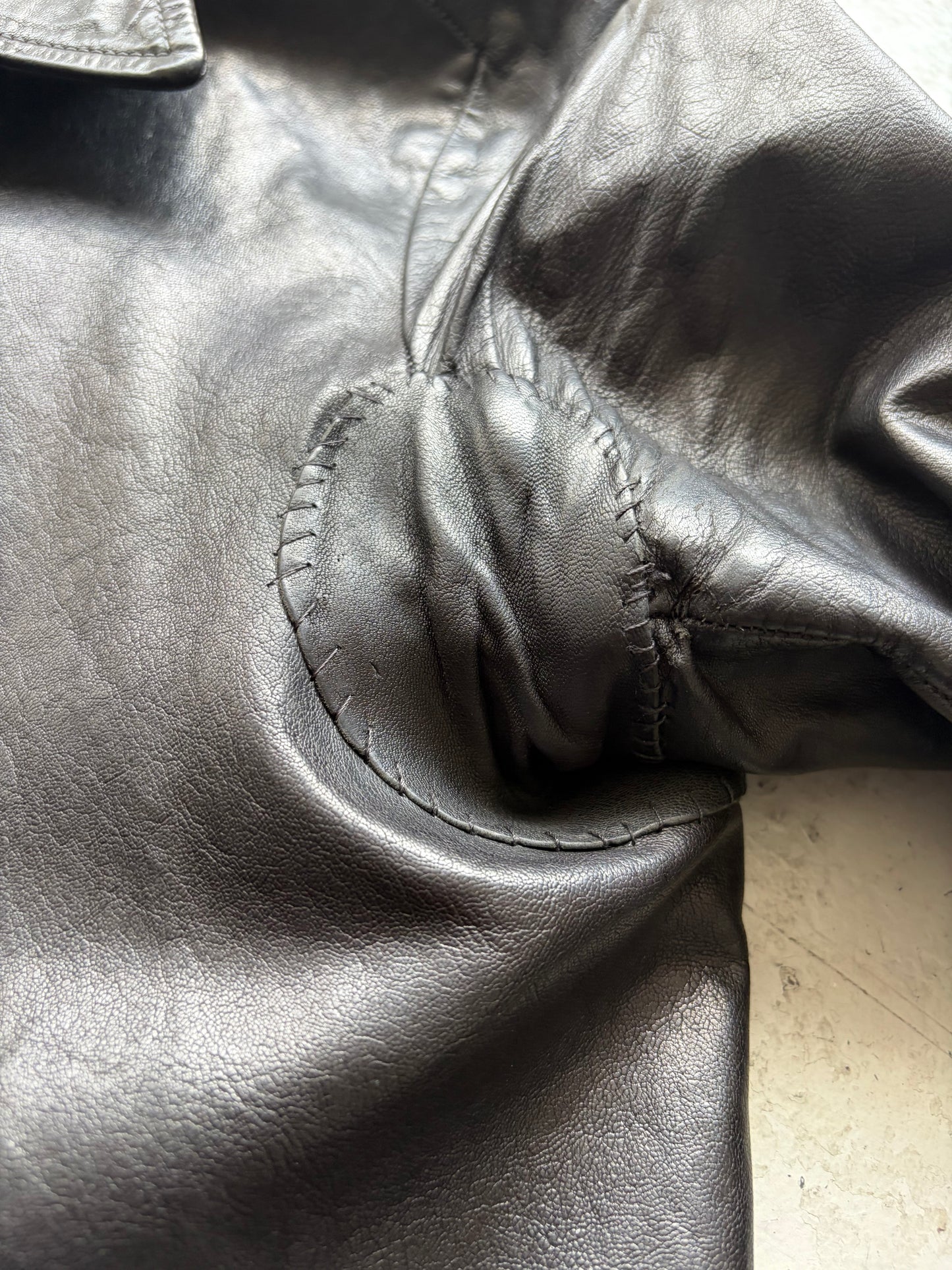 Carol Christian Poell Scarstitch Leather Jacket (40)