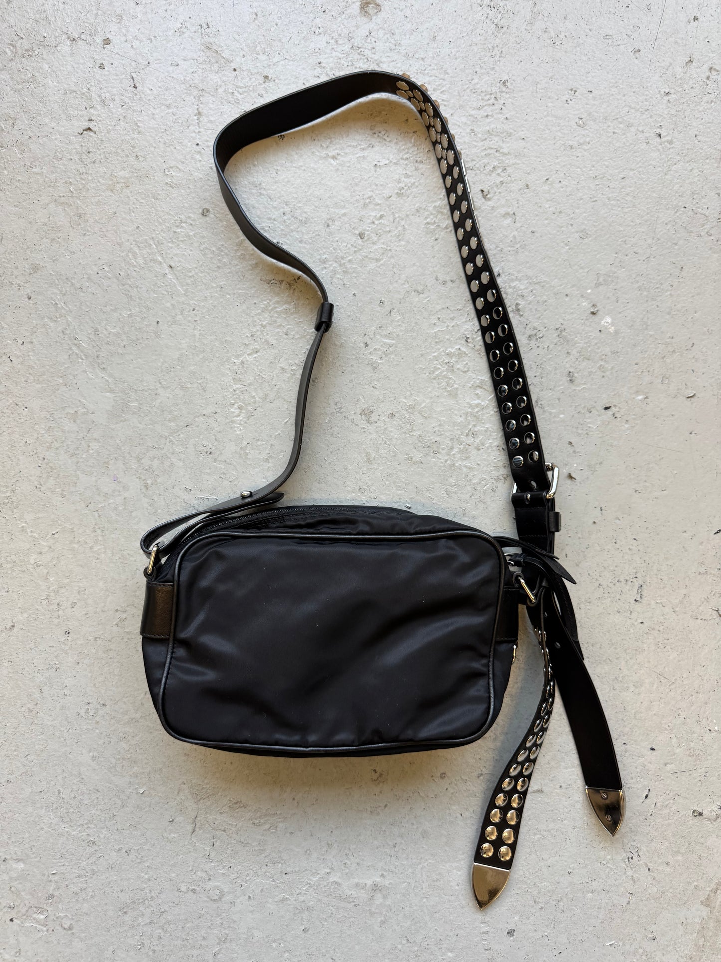 Prada Studded Shoulder Bag (OS)