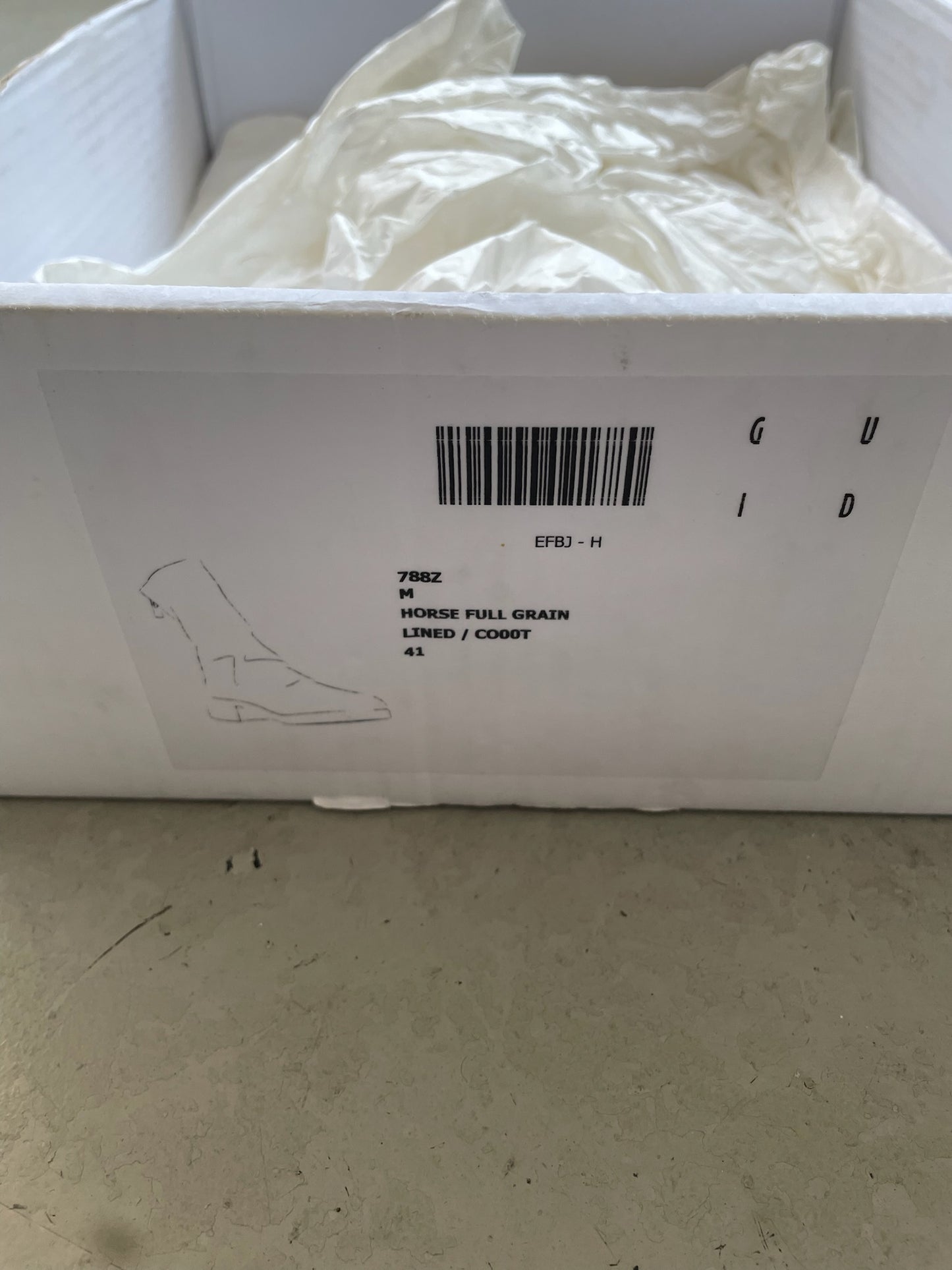 Guidi 788Z White Horse Leather Boots (41)