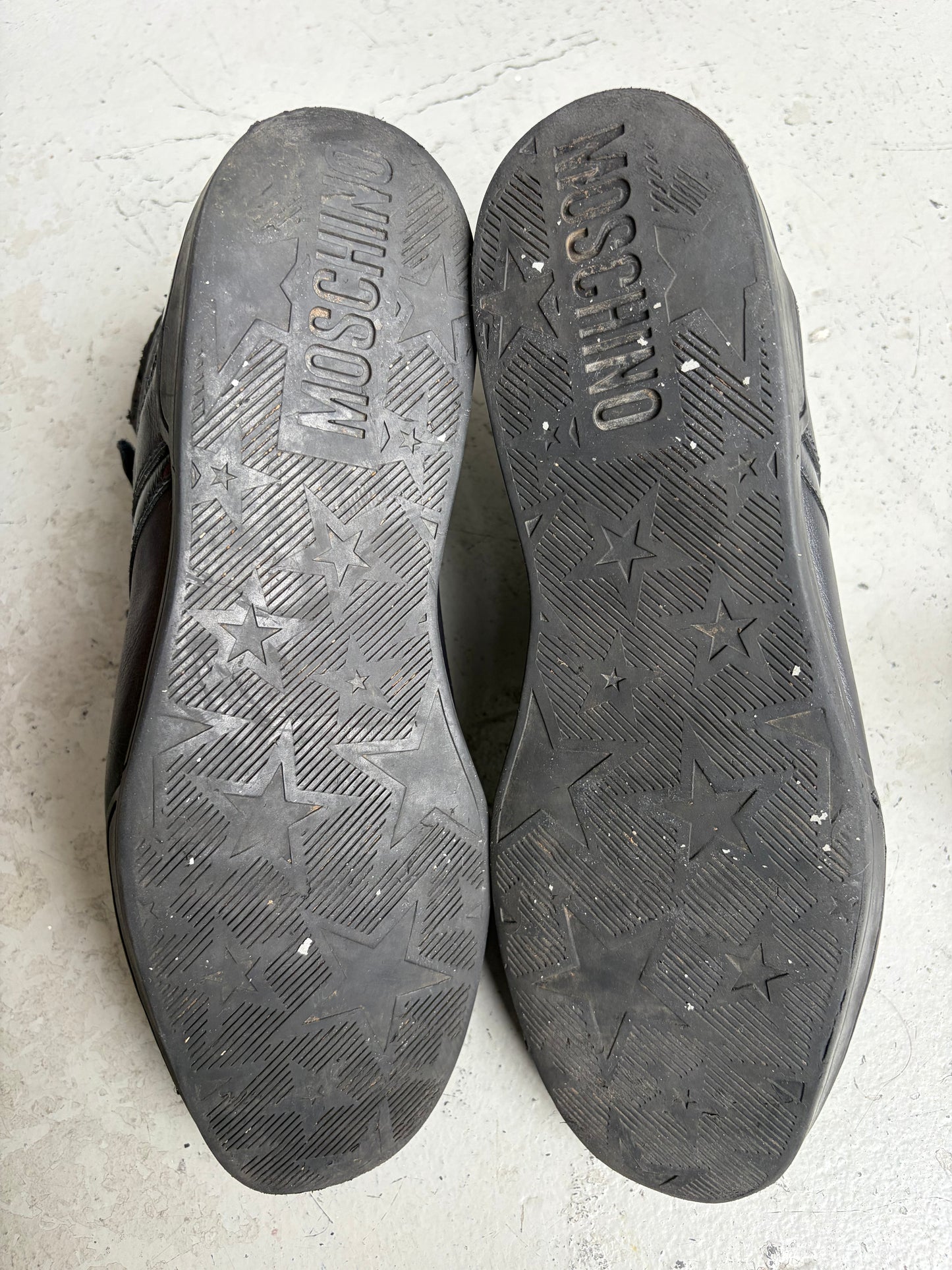 Moschino Black Triple Strap Sneakers (44)