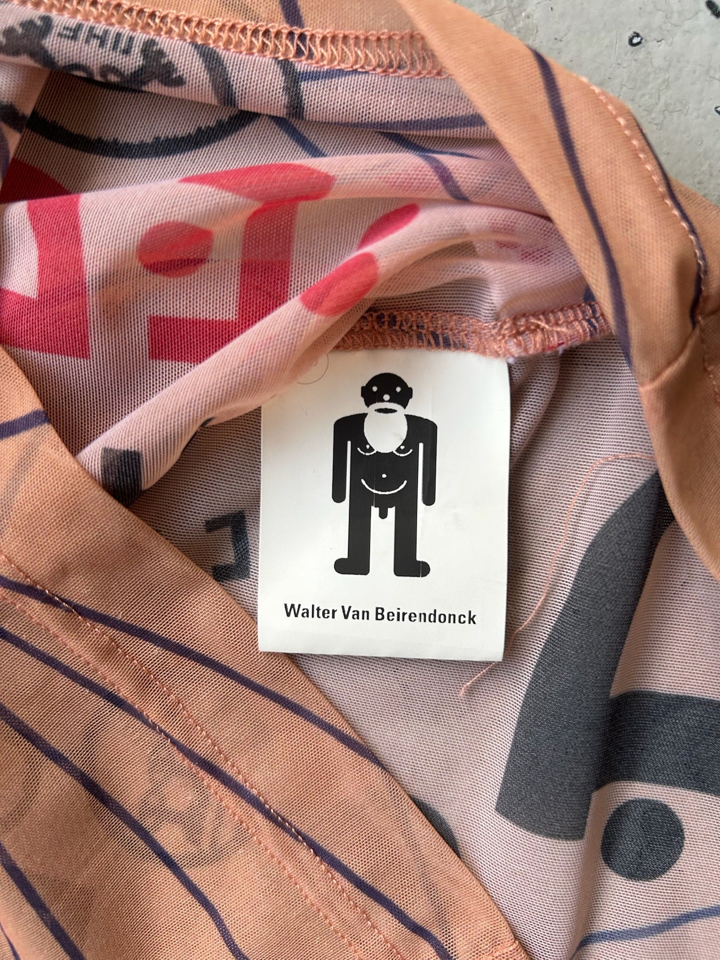 Walter Van Beirendonck Graphic Print Sleeveless Top (XS)