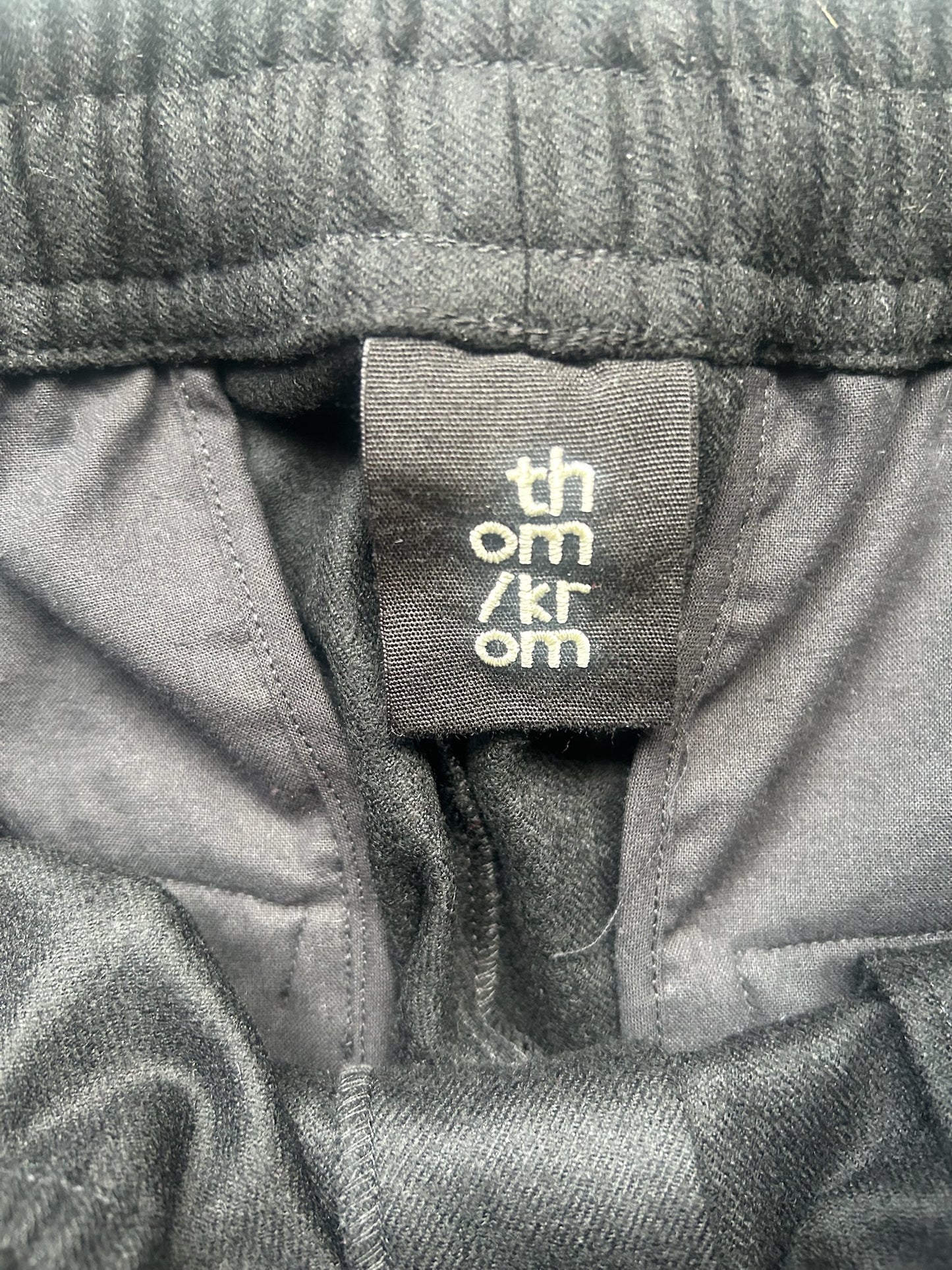 Thom Krom Black MP6 Wool Trousers (M)