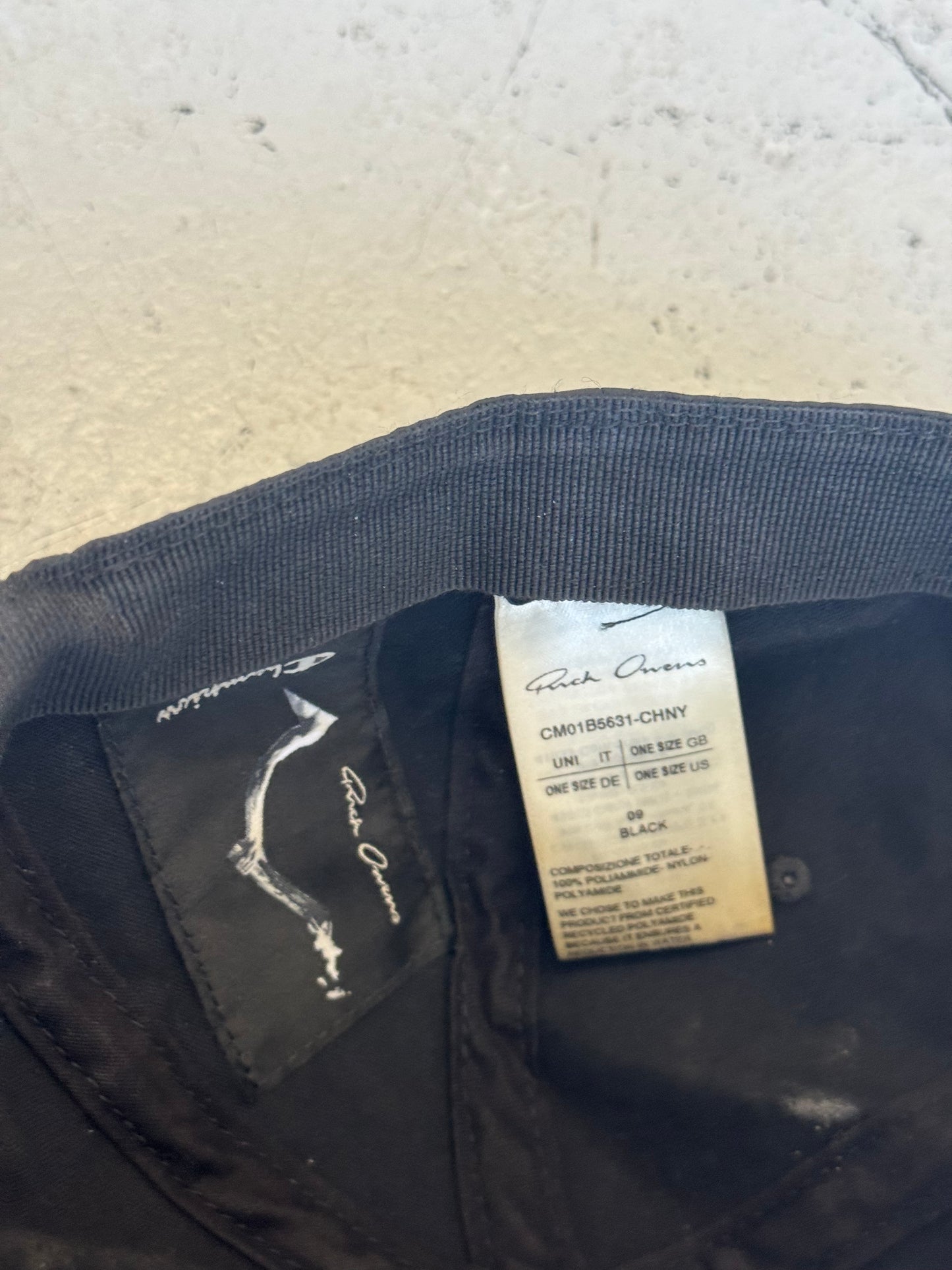 Rick Owens X Champion Nylon Cap (OS)