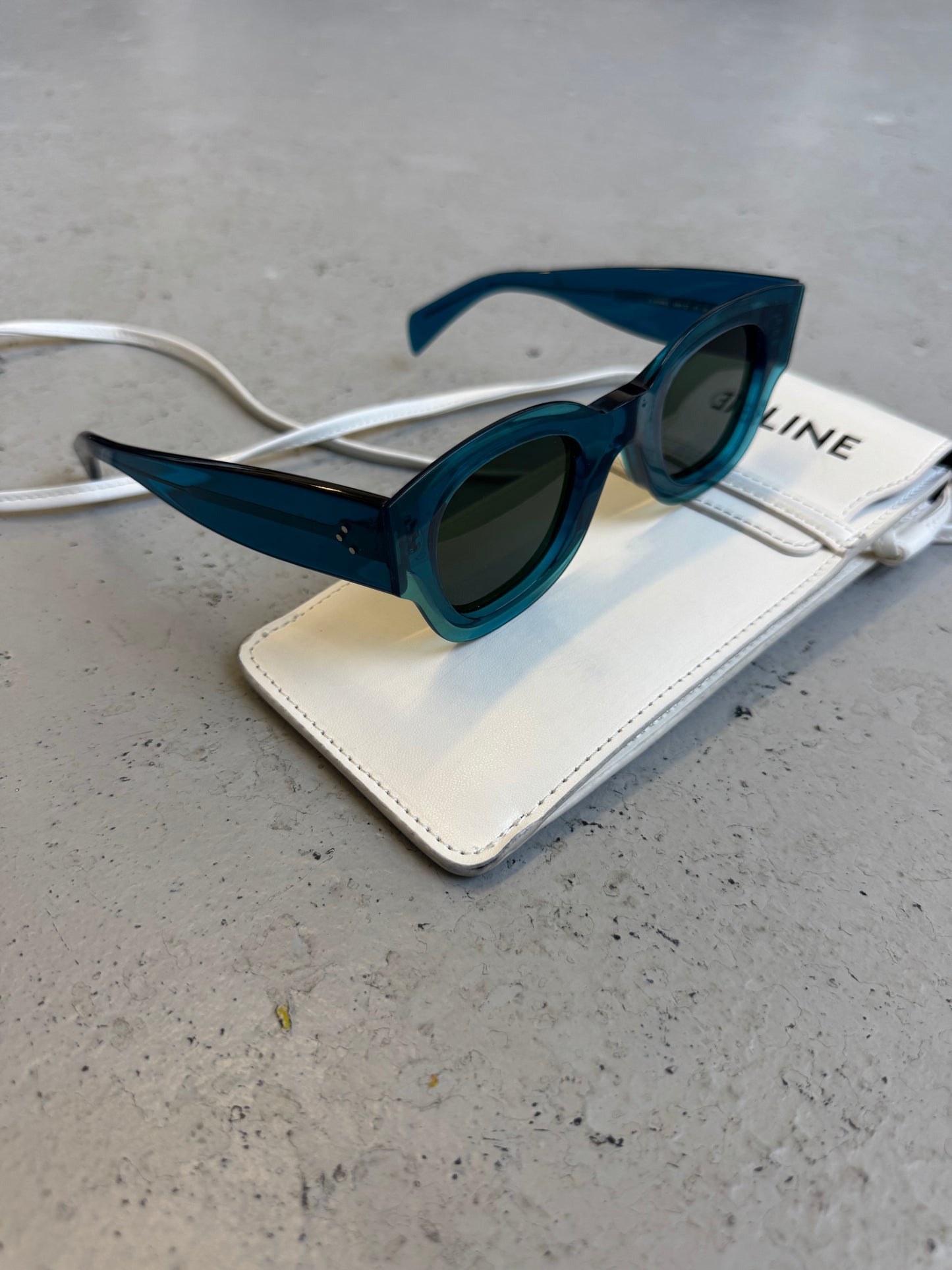 Celine Zoe Blue Sunglasses (OS)