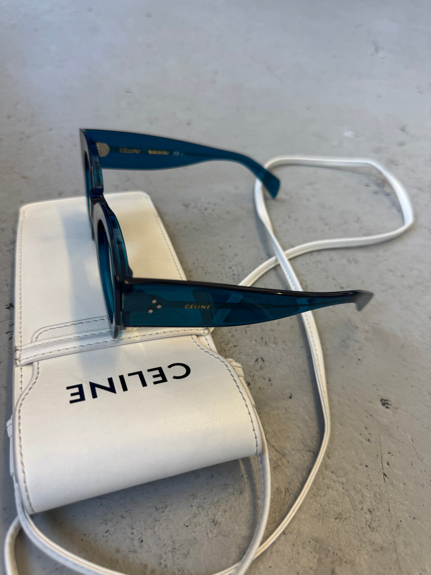 Celine Zoe Blue Sunglasses (OS)