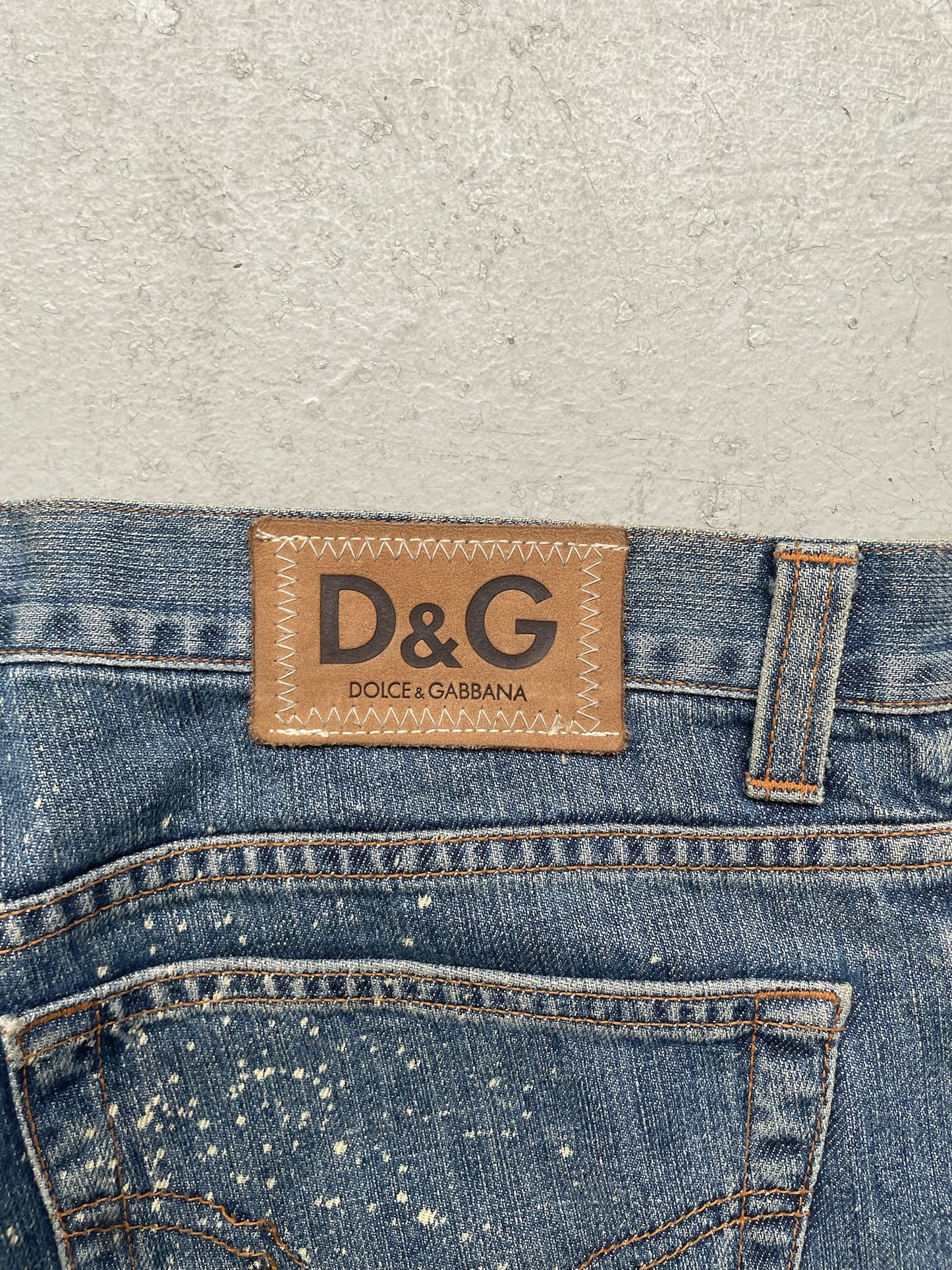 Dolce & Gabbana Painted Light Wash Denim (35)