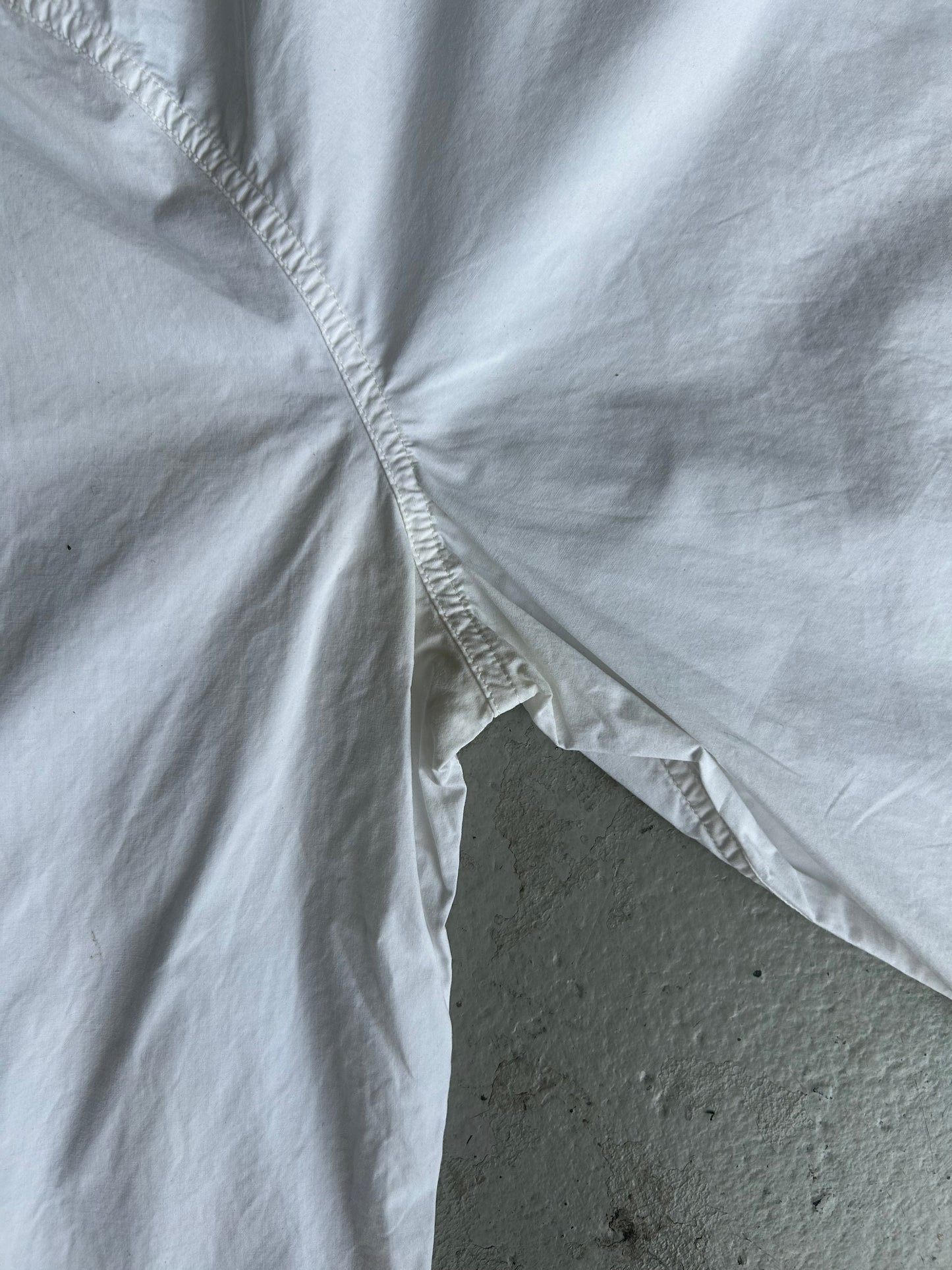 Rick Owens FW 15 "SPHINX" V-Collar Milk Dress Shirt (M)