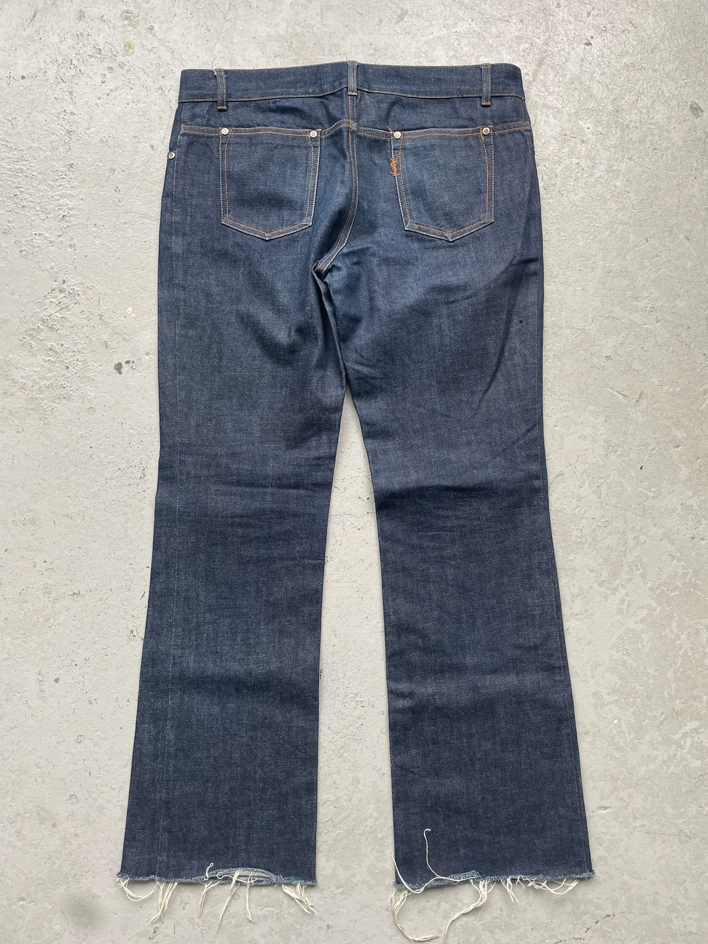 Yves Saint Laurent Rive Gauche Blue Denim (34)