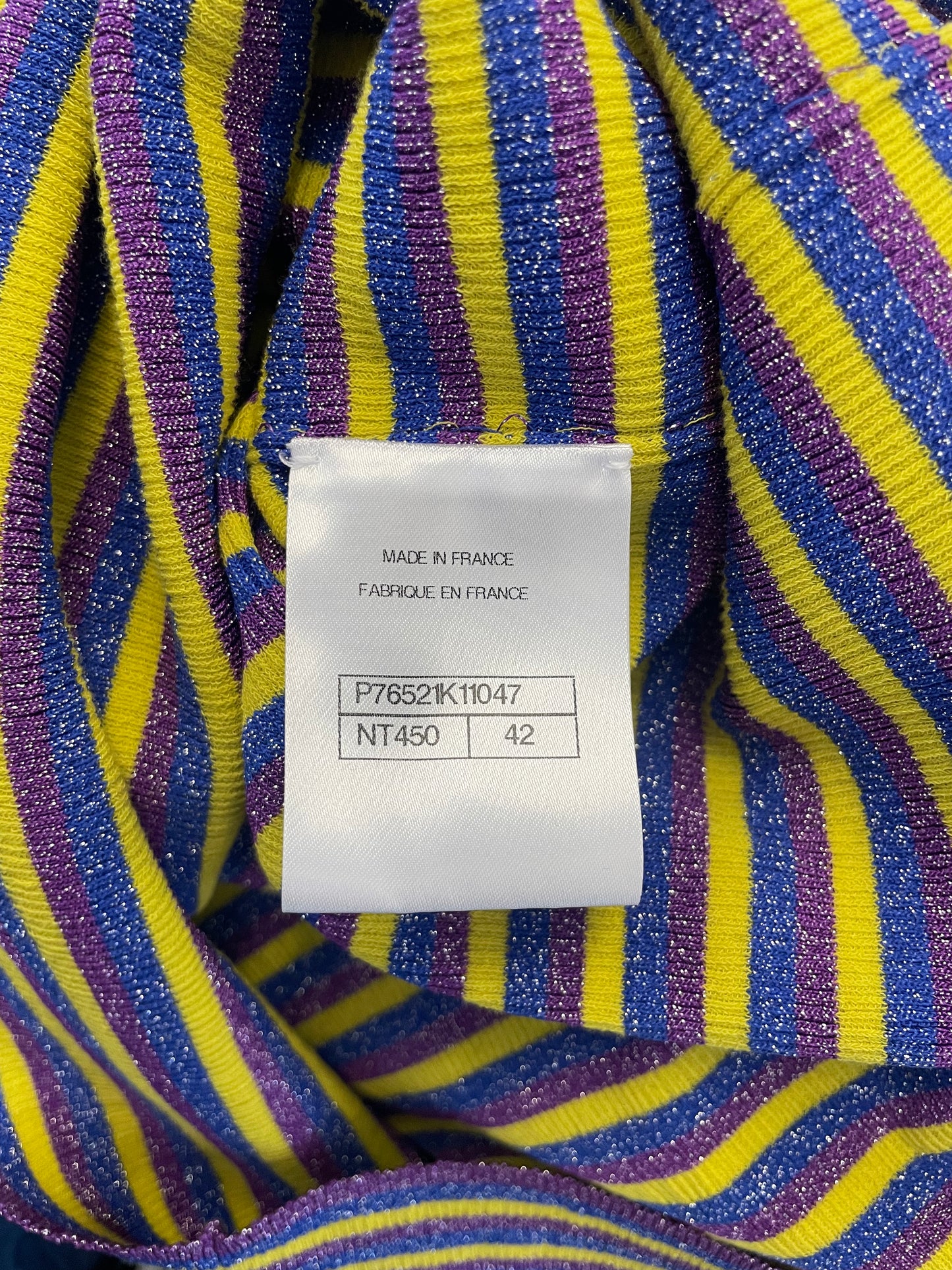 Chanel 2024 Cruise Striped Glitter Short Sleeve (42)