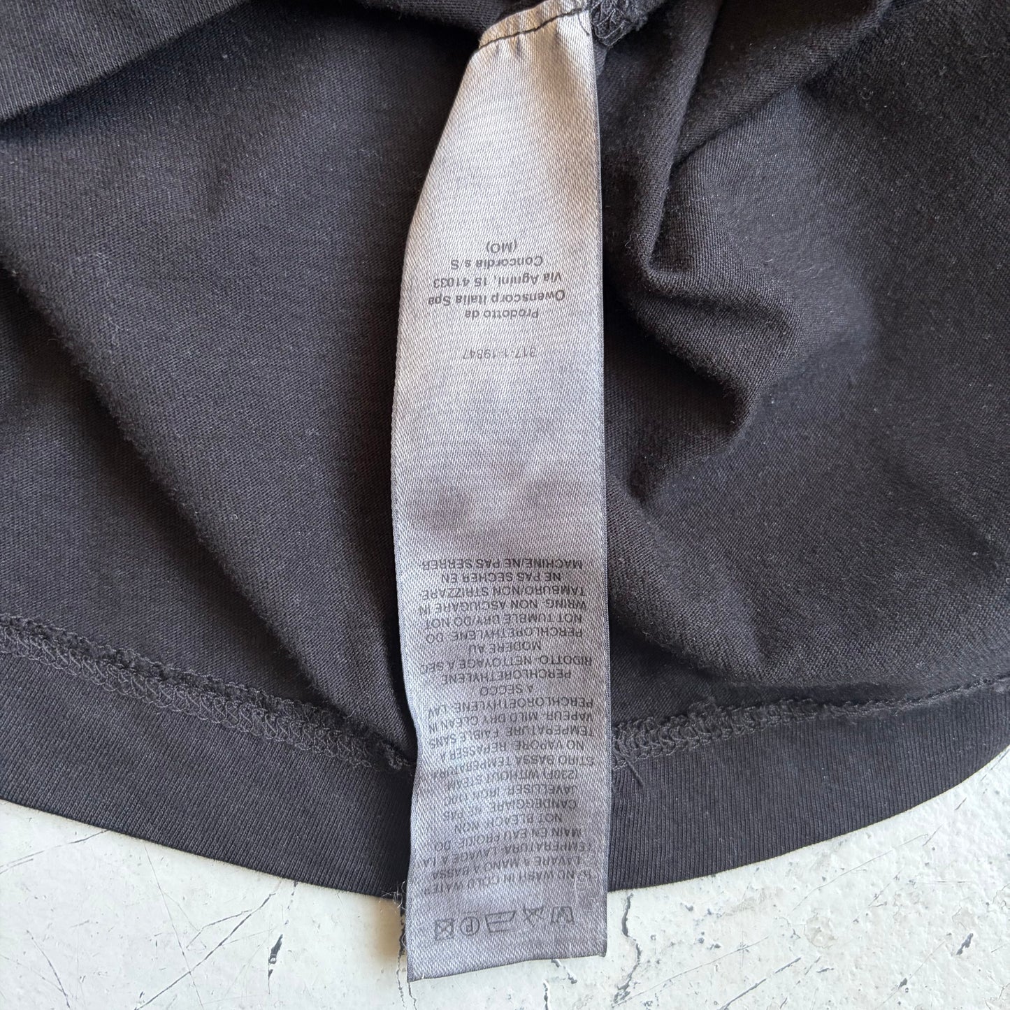 Rick Owens FW22 STROBE Black Level Short Sleeve Shirt (XXL)