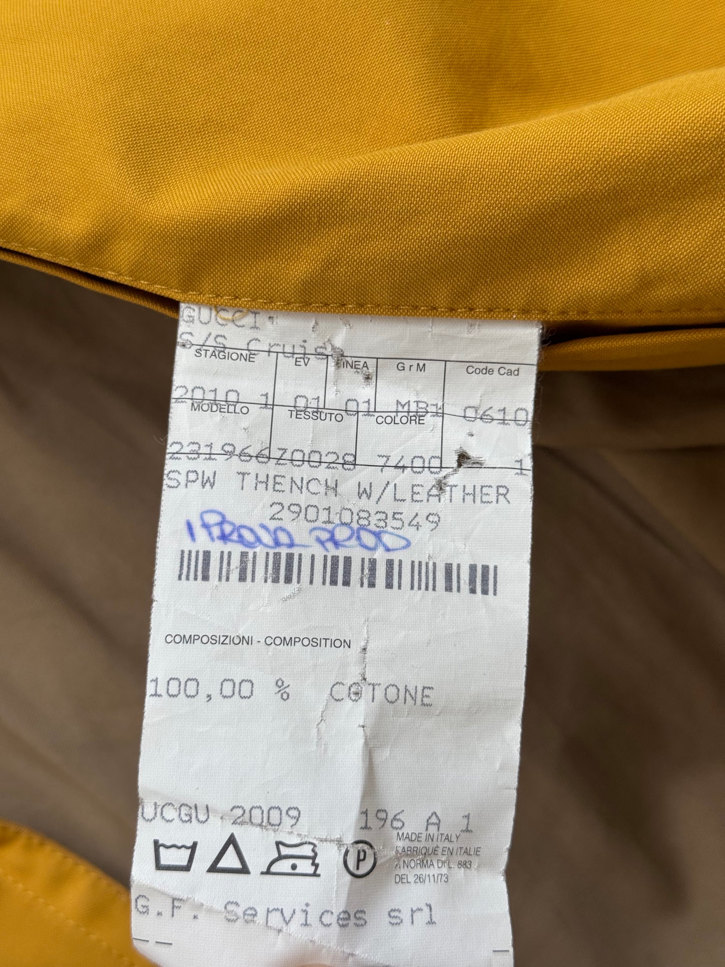 Gucci Tom Ford Yellow Long Coat (46)