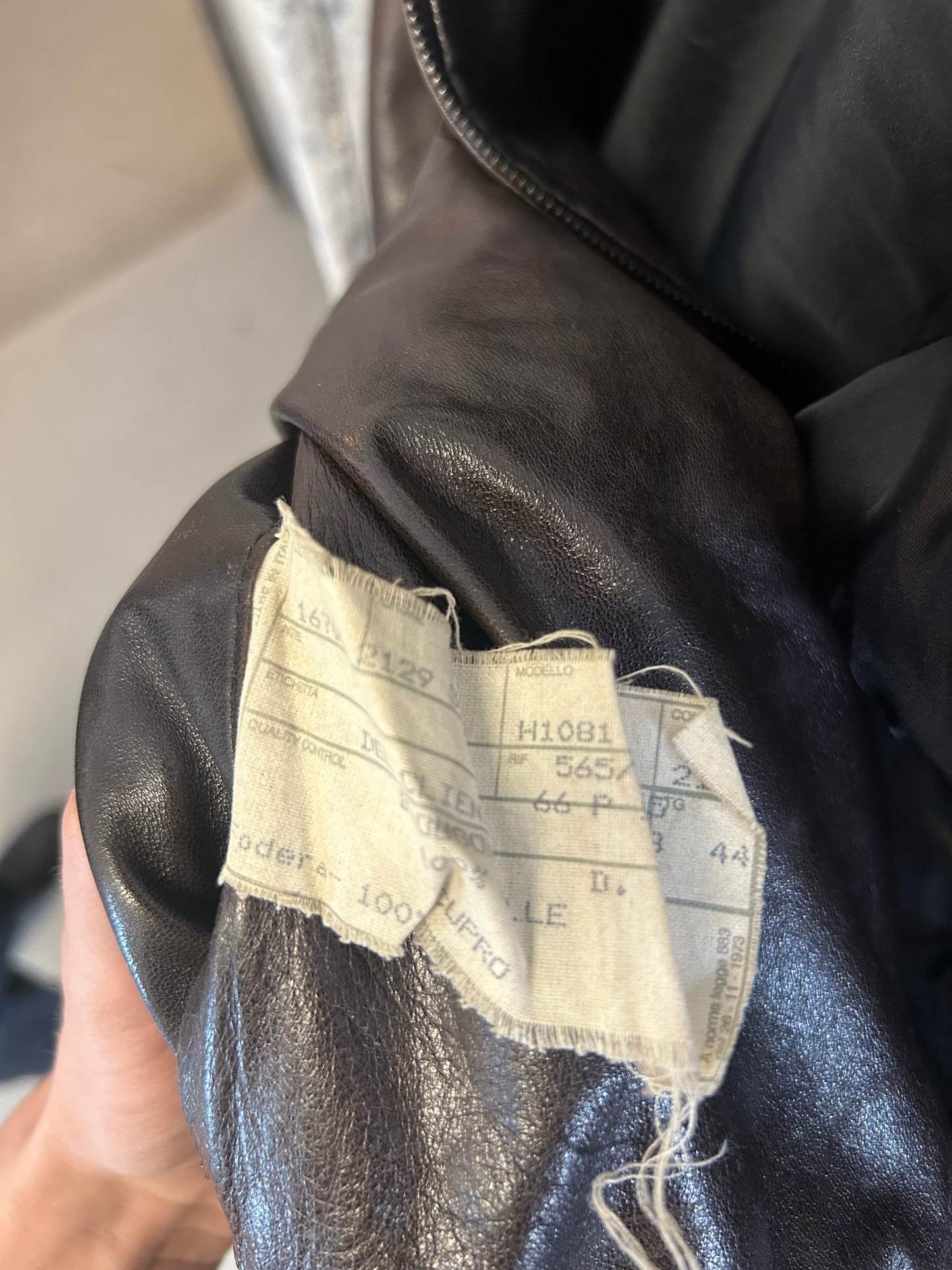 Helmut Lang 00AW Brown Leather Jacket (44)