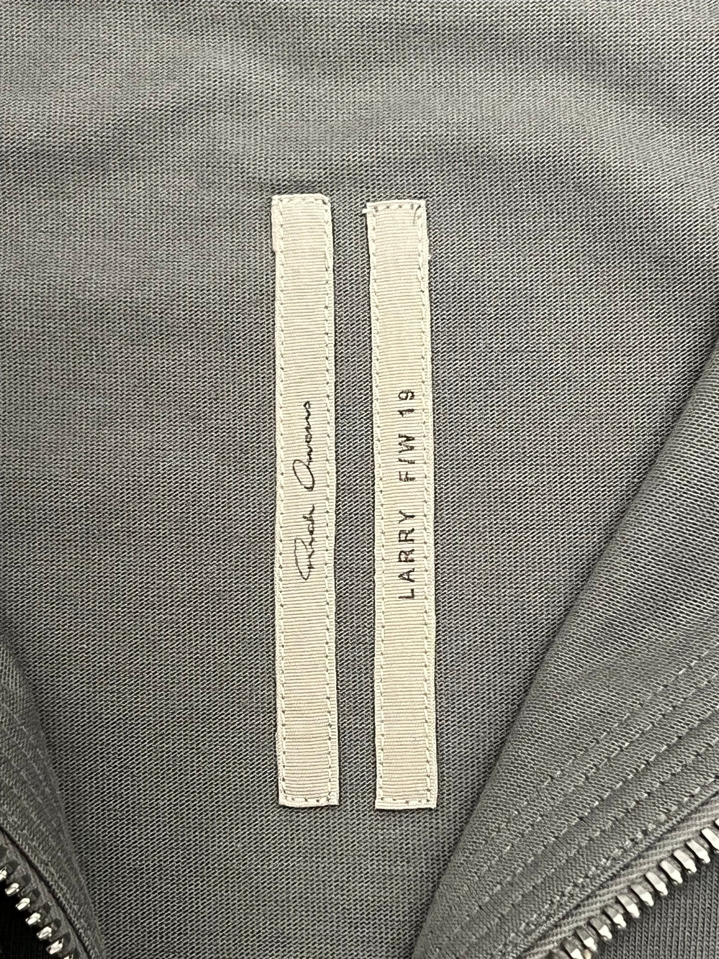 Rick Owens FW19 Larry BLU Zip Up Hoodie (S)